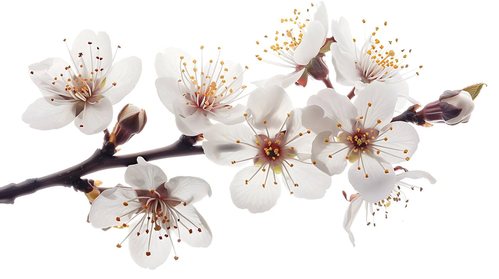 Elegant Cherry Plum Blossoms Close-Up — free download from Dotvec