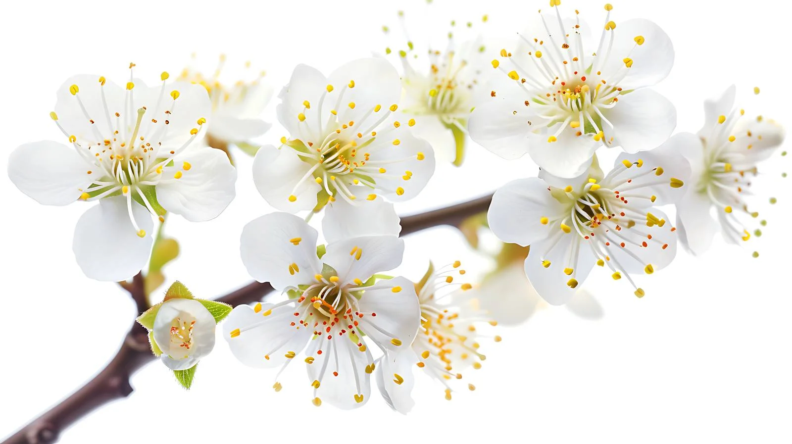 Elegant Cherry Plum Blossoms Close-Up — free download from Dotvec
