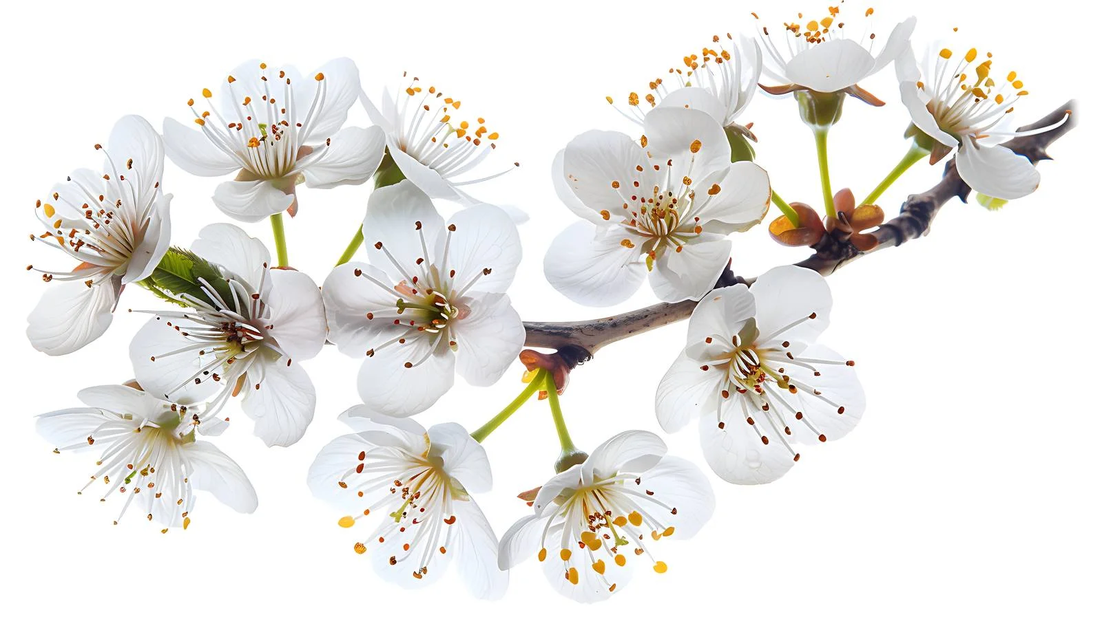 White Cherry Plum Blossoms in Spring — free download from Dotvec