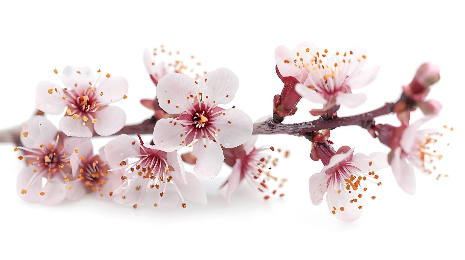 Delicate Cherry Plum Blossoms in Close-up — free download from Dotvec