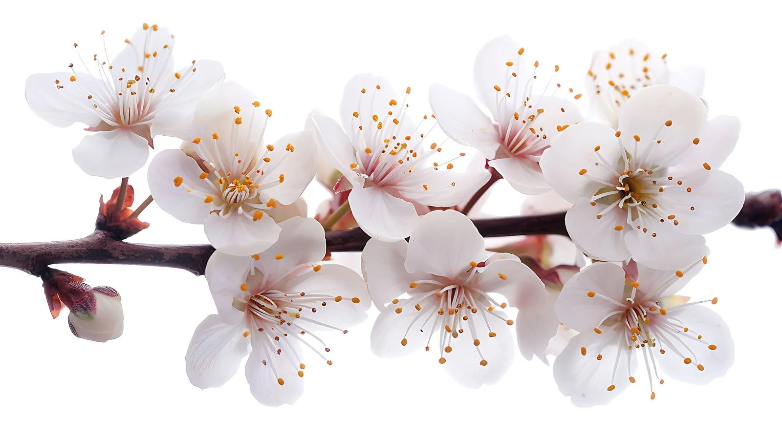 Delicate Cherry Plum Blossoms in Spring — free download from Dotvec