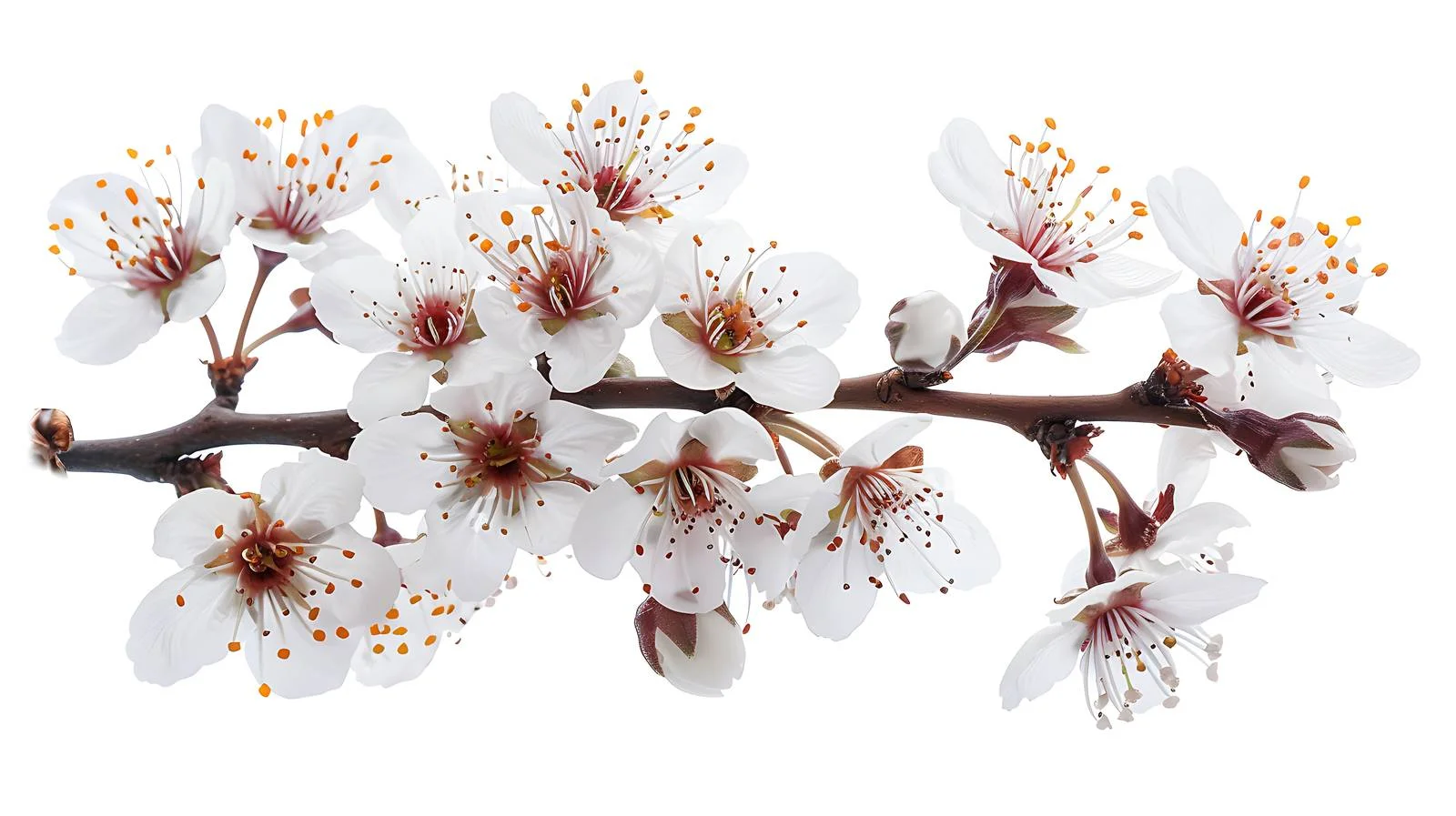 Delicate Spring Cherry Plum Blossoms Close-up — free download from Dotvec