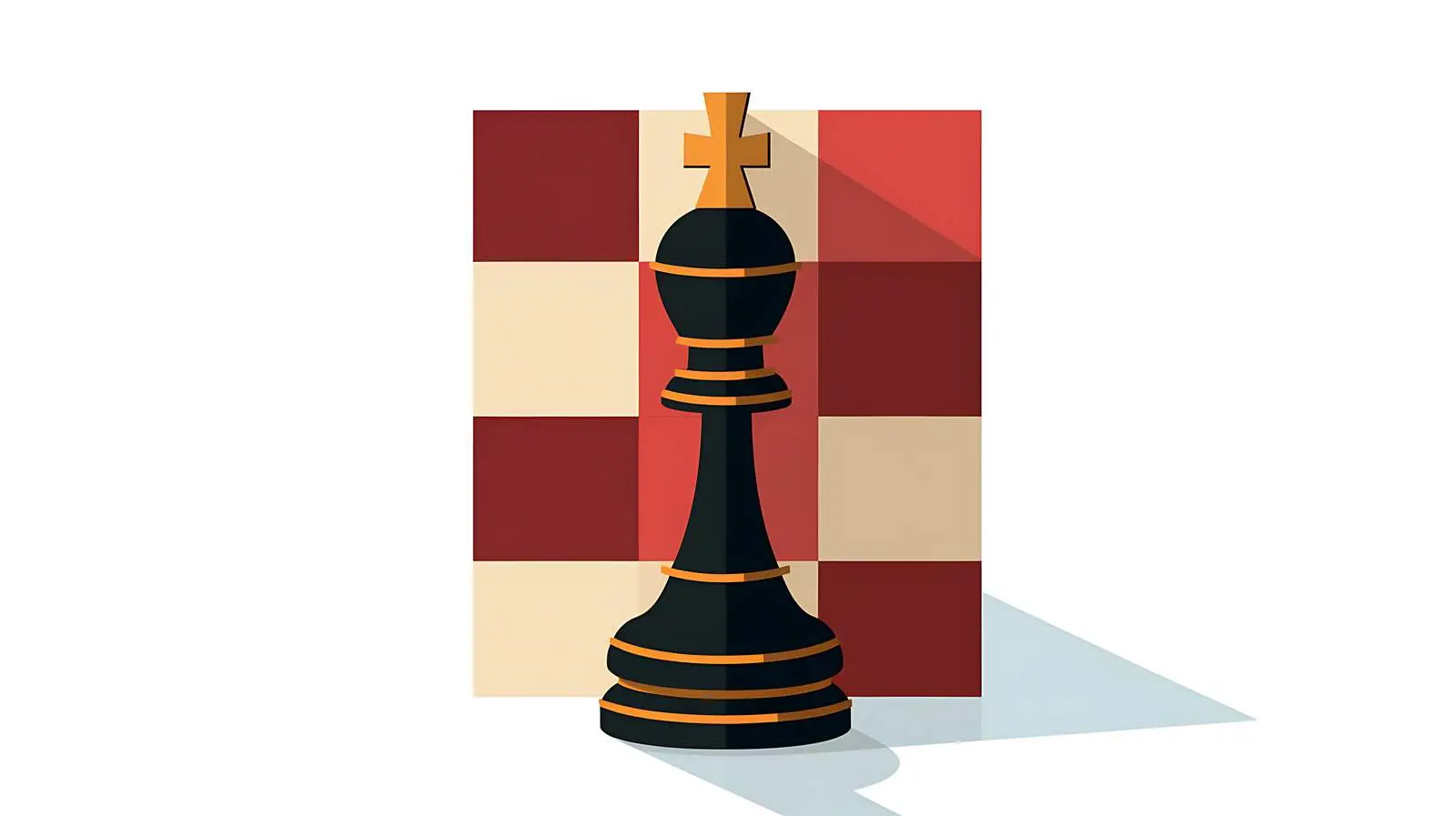 Chess King Long Shadow Icon — free download from Dotvec