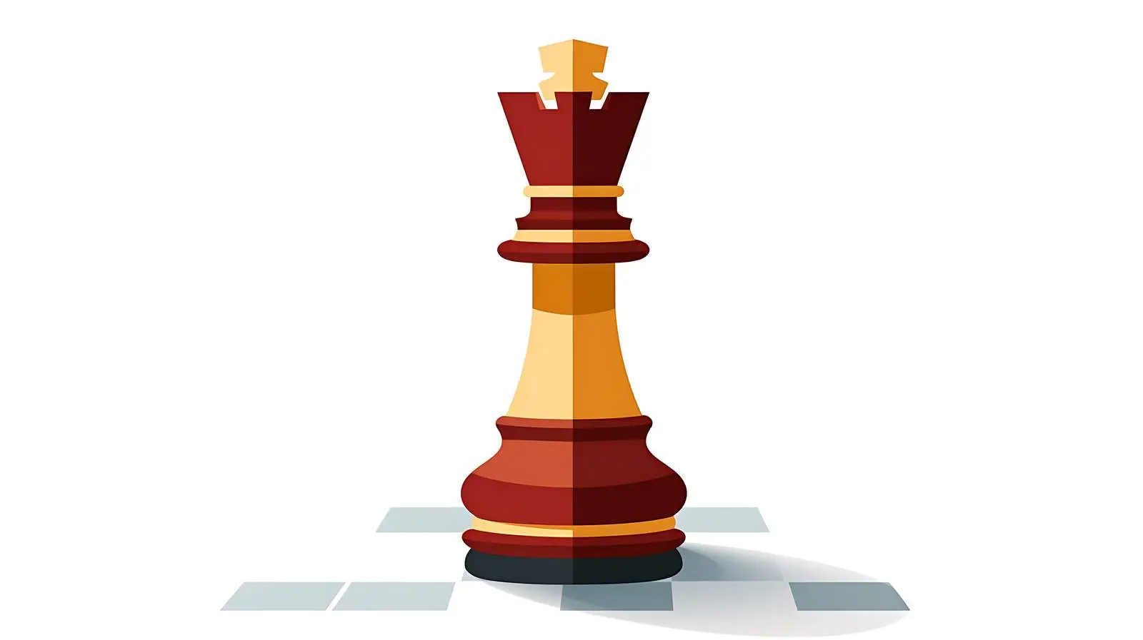 Chess King Icon Long Shadow Vector — free download from Dotvec