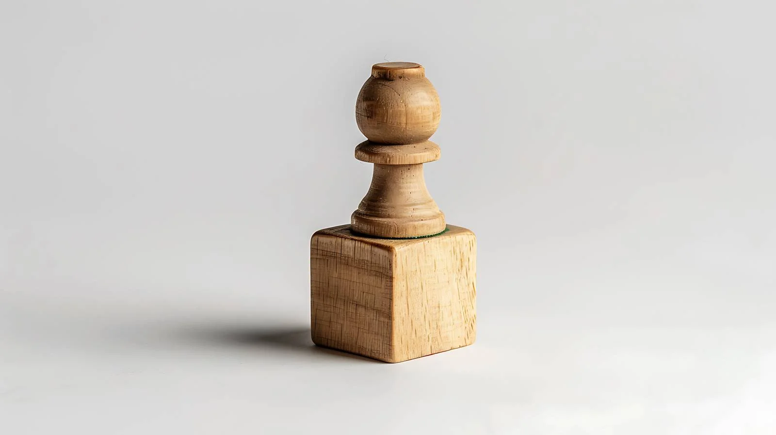 Chess Piece on Wood Cube for Leaders — free download from Dotvec