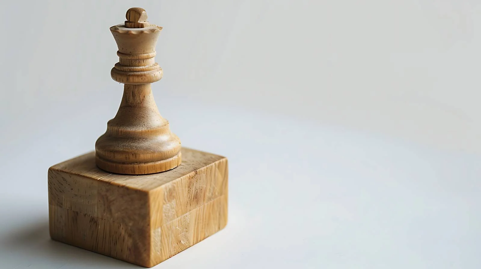 Chess Piece on Wood Cube Concept — free download from Dotvec