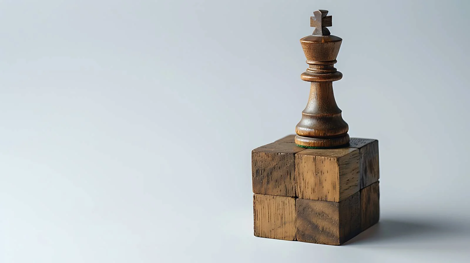 Chess Piece on Wood Cube for Ideas — free download from Dotvec