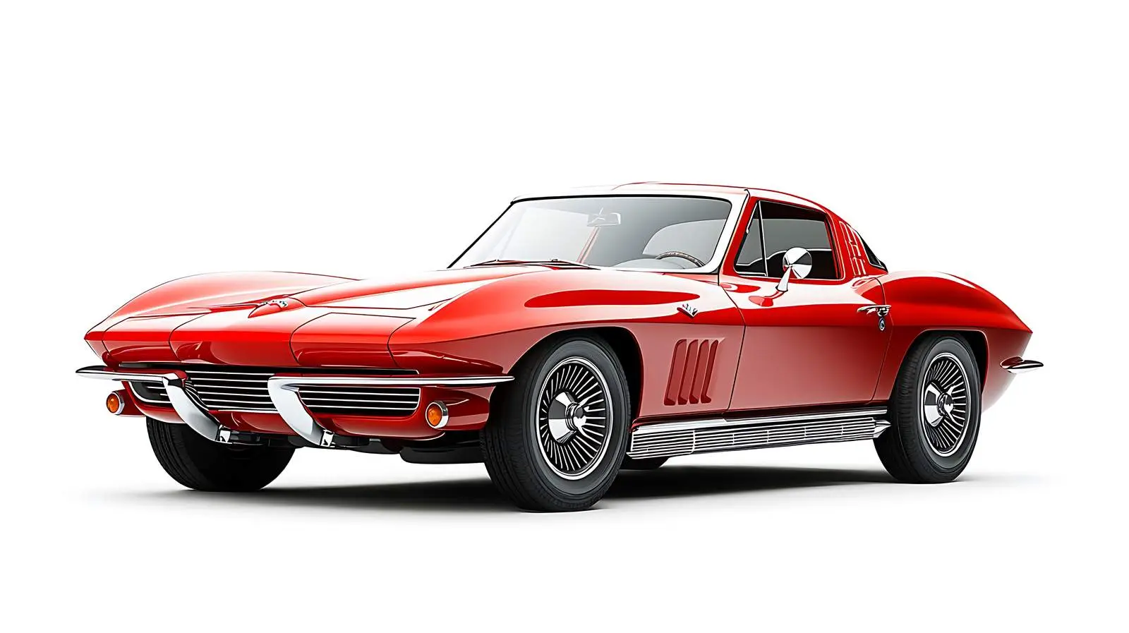 Vintage Corvette Stingray Car Isolated — free download from Dotvec