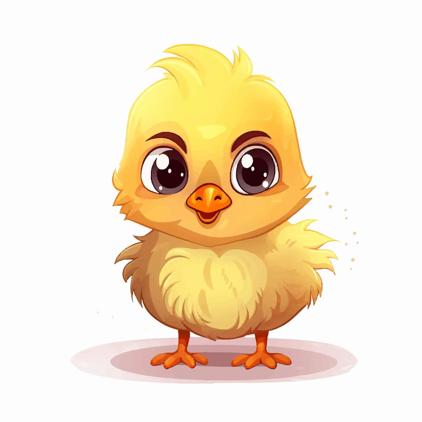 Cute Cartoon Chick Vector Illustration — free download from Dotvec