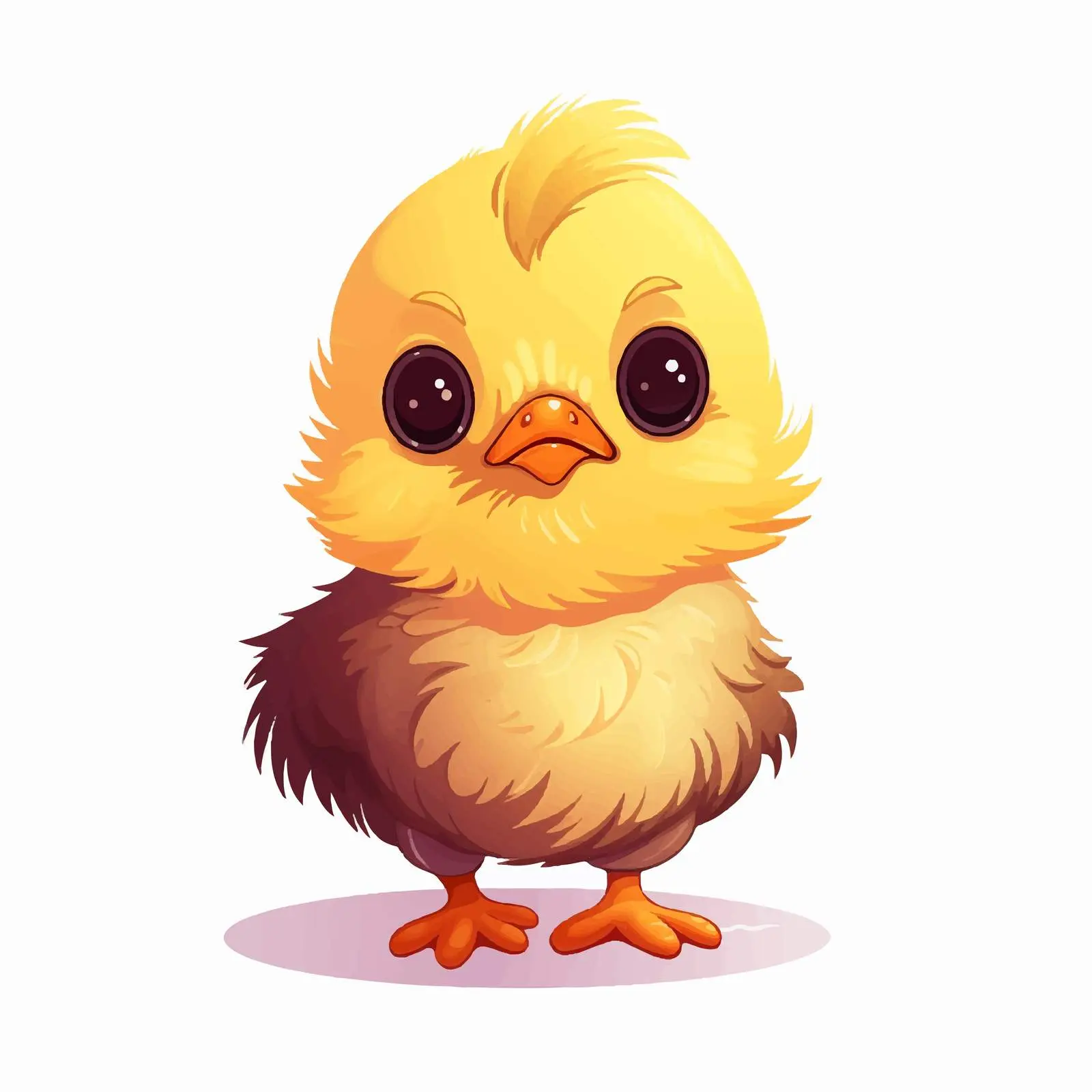 Cartoon Chick Vector Illustration Isolated Design — free download from Dotvec