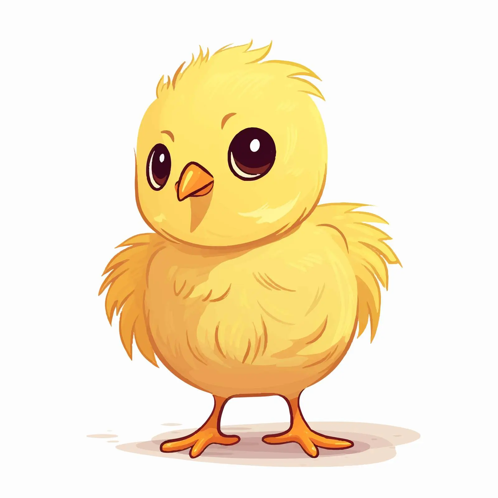 Cartoon Chick Vector Illustration Isolated — free download from Dotvec