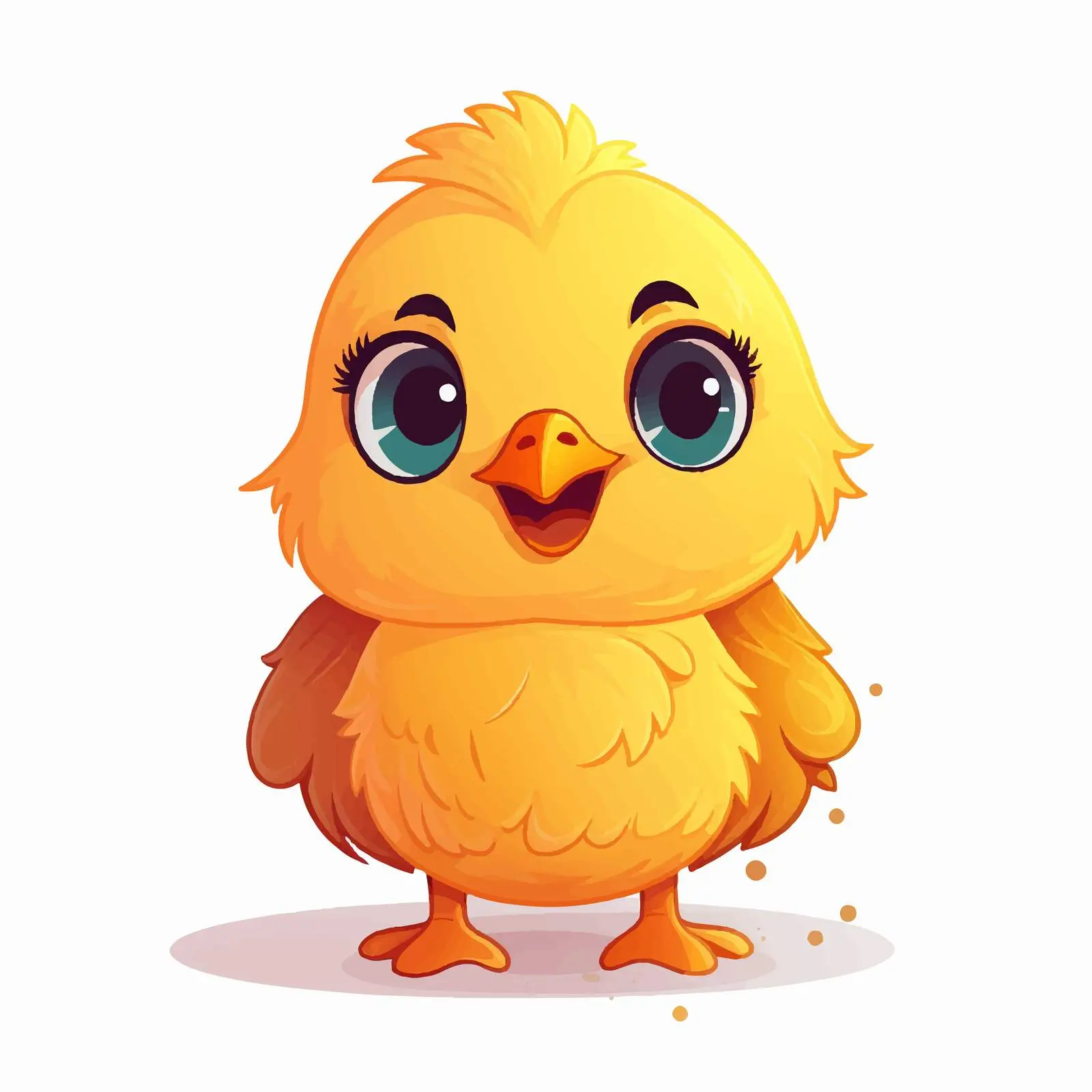 Cute Cartoon Chick Vector Illustration — free download from Dotvec