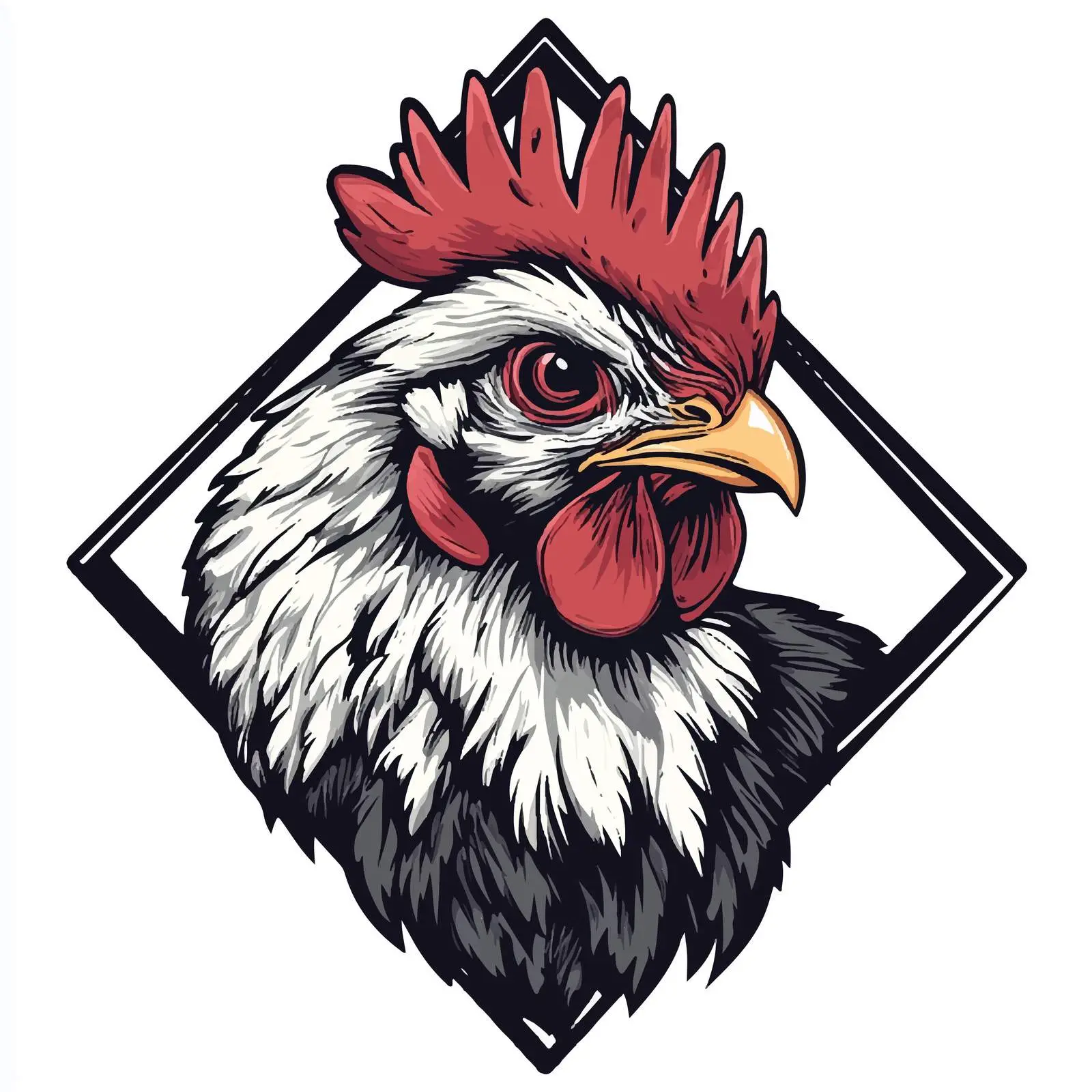 Hand-Drawn Chicken Cartoon Vector — free download from Dotvec