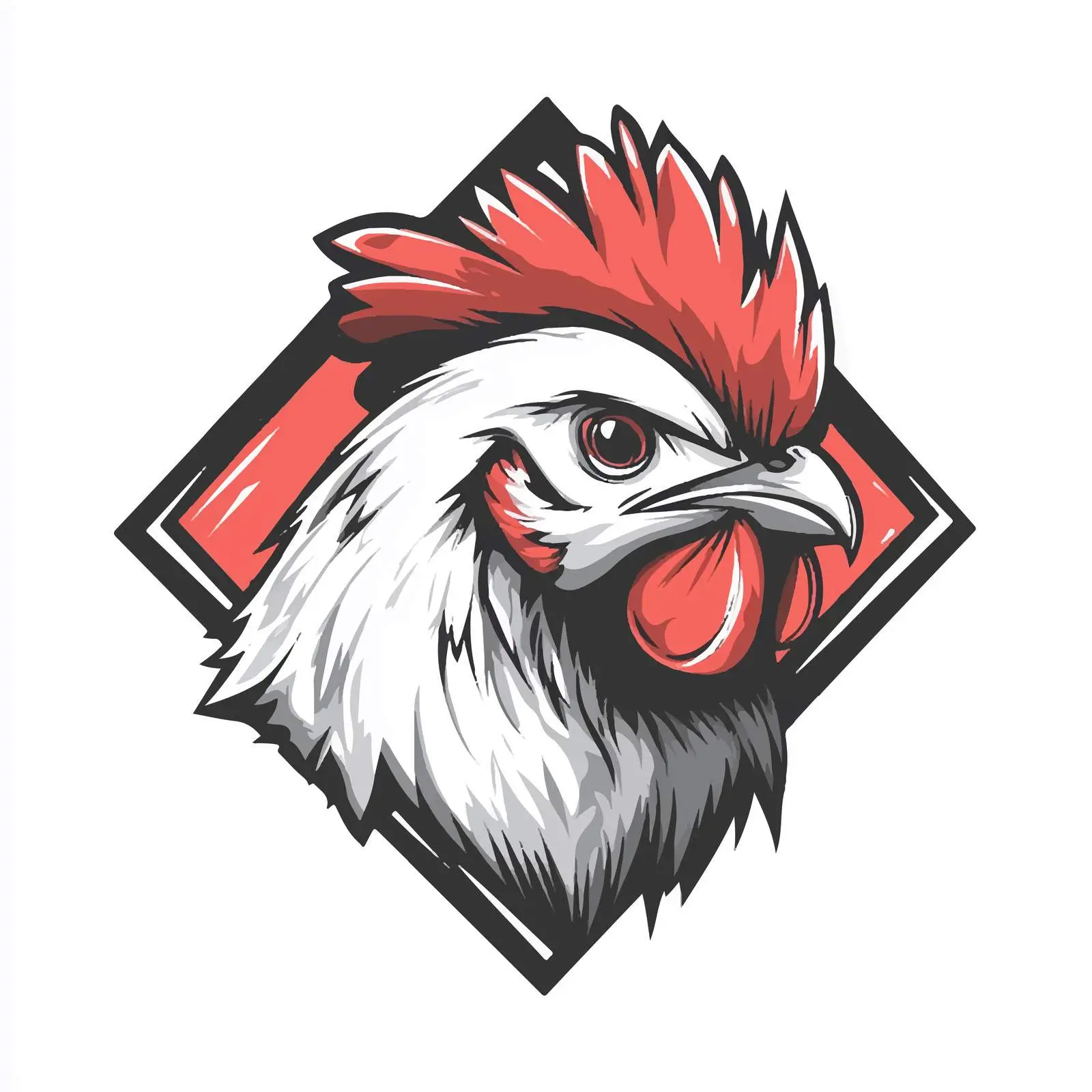 Hand-Drawn Chicken Cartoon Vector — free download from Dotvec