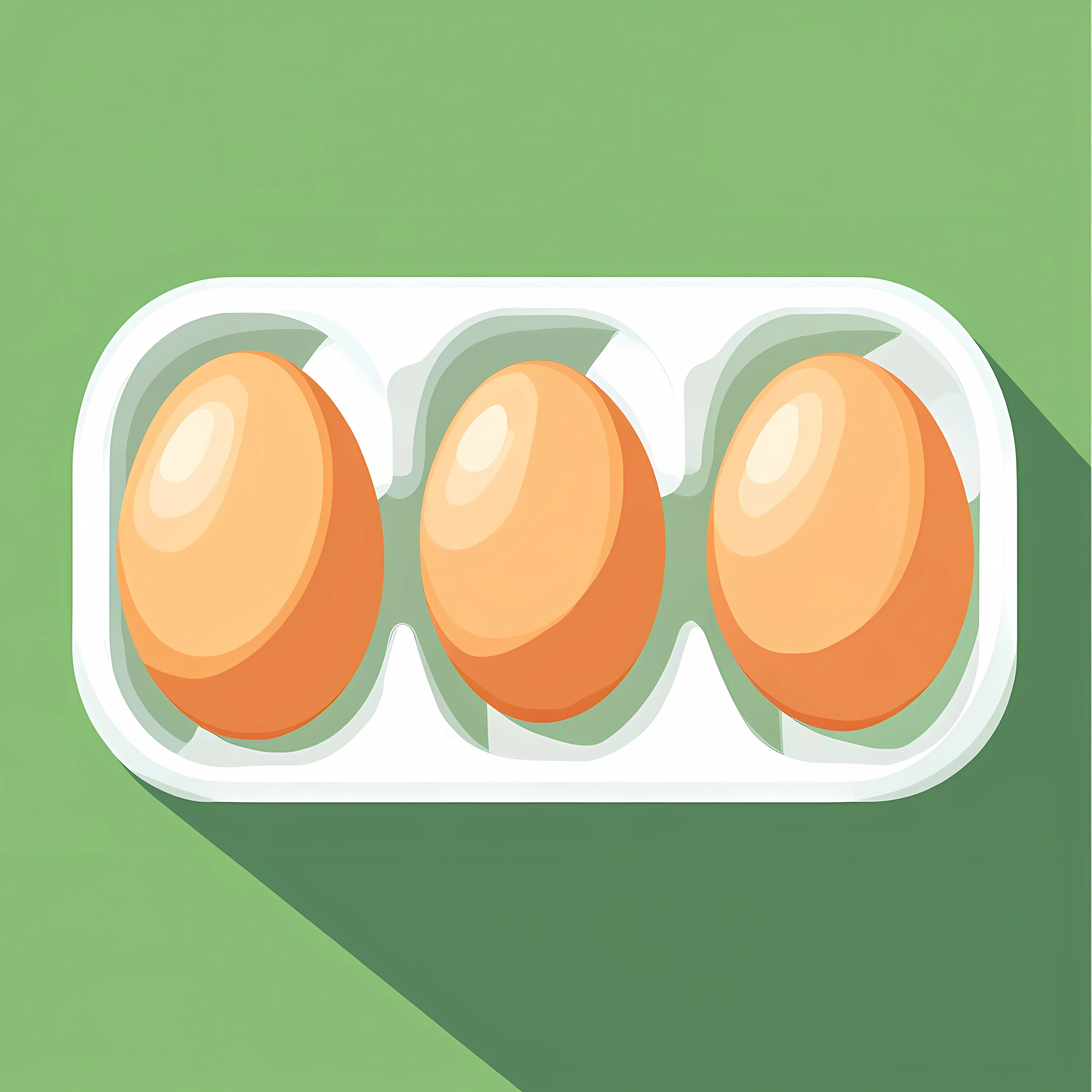 Flat Lay Chicken Eggs in Tray with Shadow — free download from Dotvec