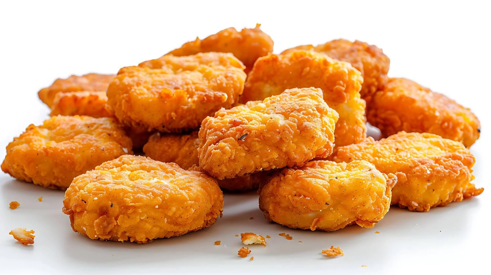 Crispy Chicken Nuggets on White Background — free download from Dotvec