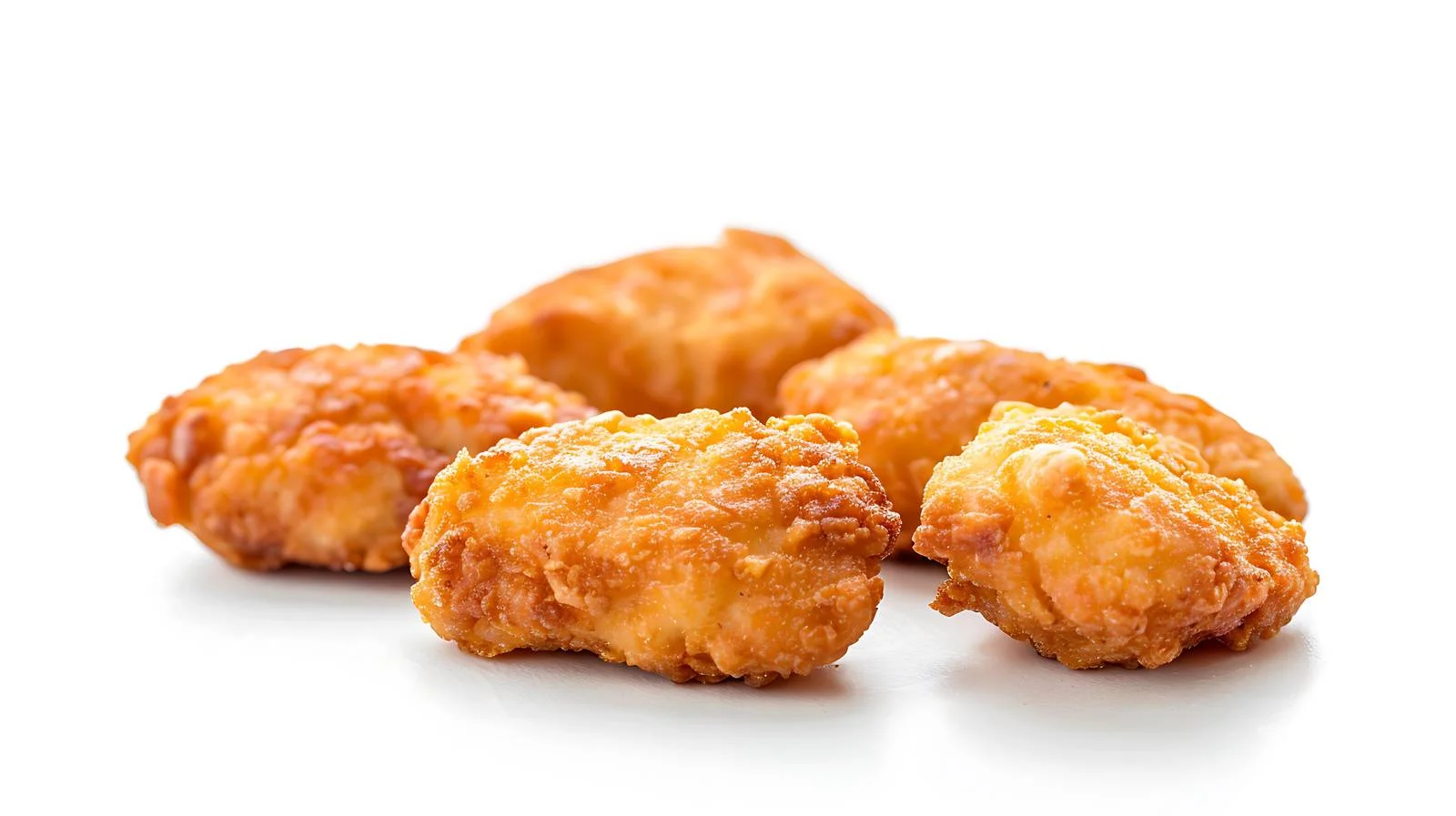 Crispy Chicken Nuggets on White Background — free download from Dotvec