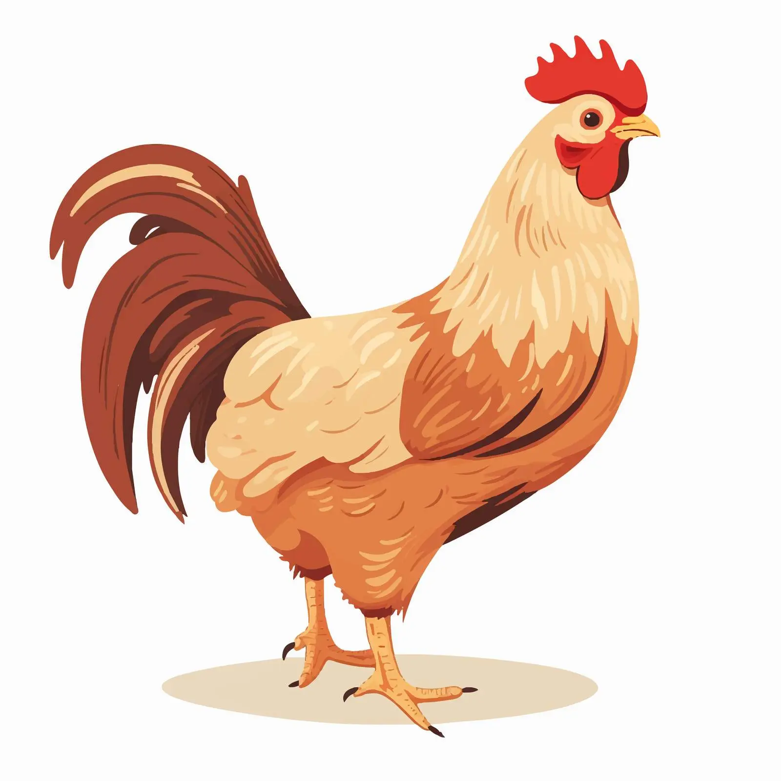 Chicken Vector Illustration on White Background — free download from Dotvec