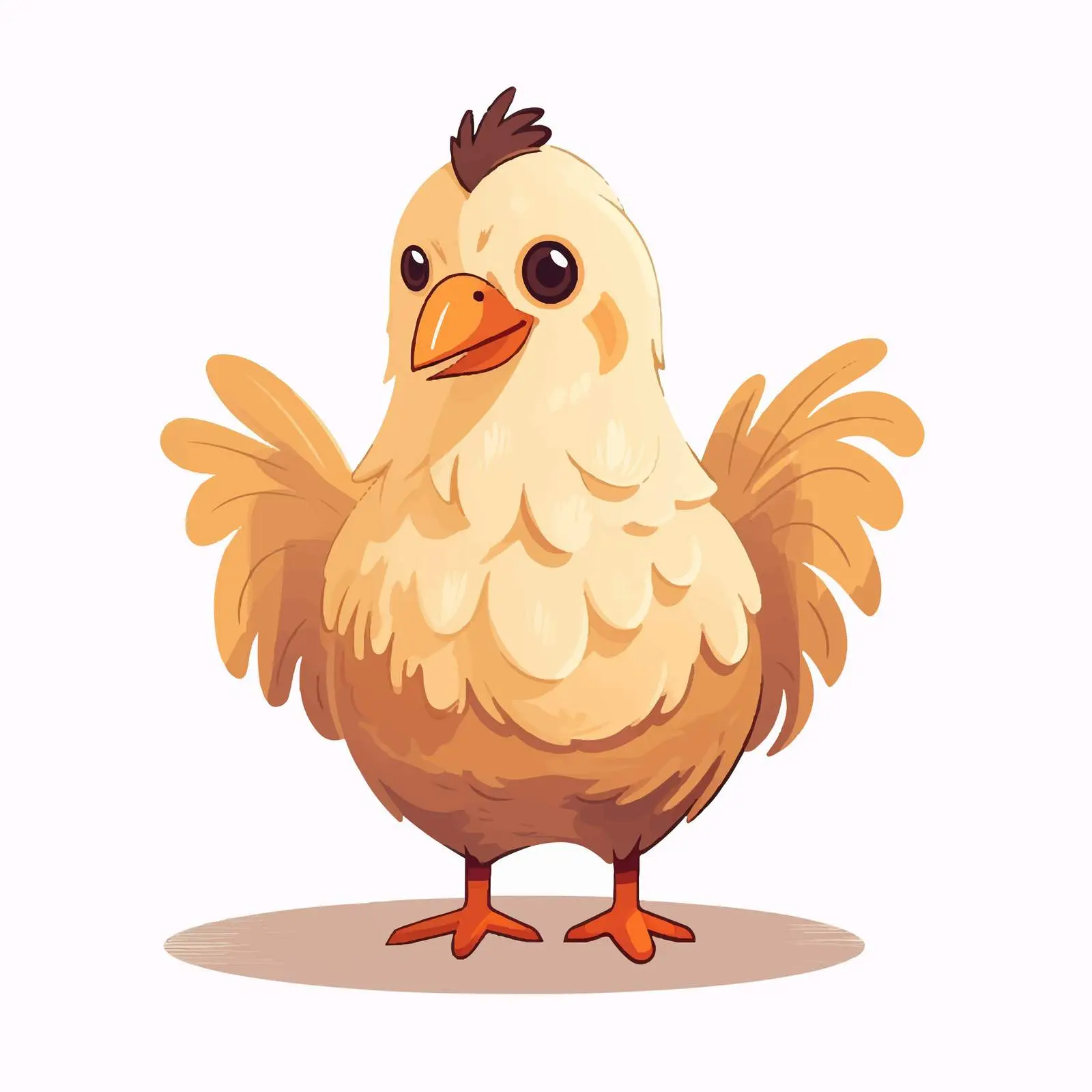 Chicken Vector Illustration on White Background — free download from Dotvec