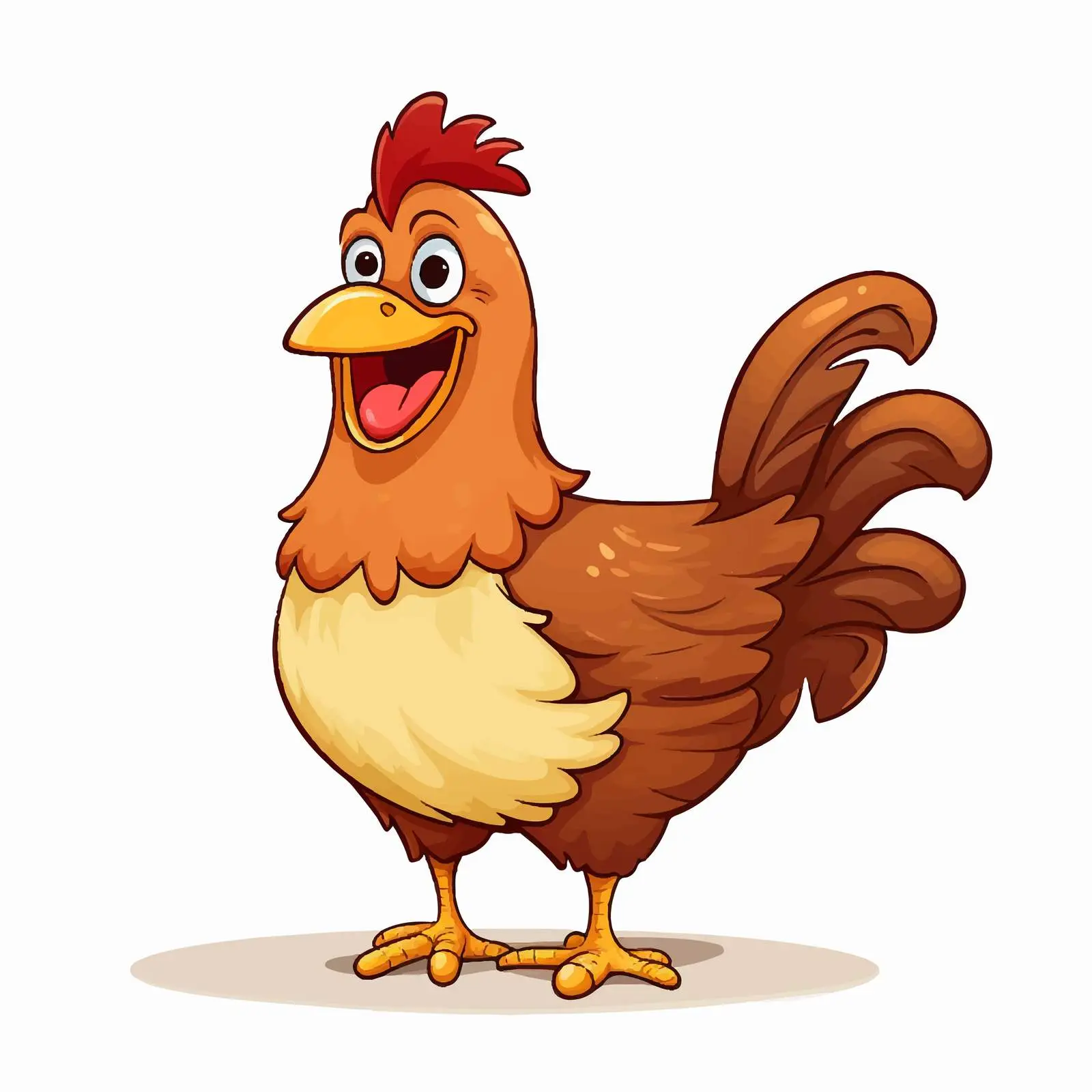 Cartoon Chicken Word Banner Illustration – free chicken illustration image from Dotvec