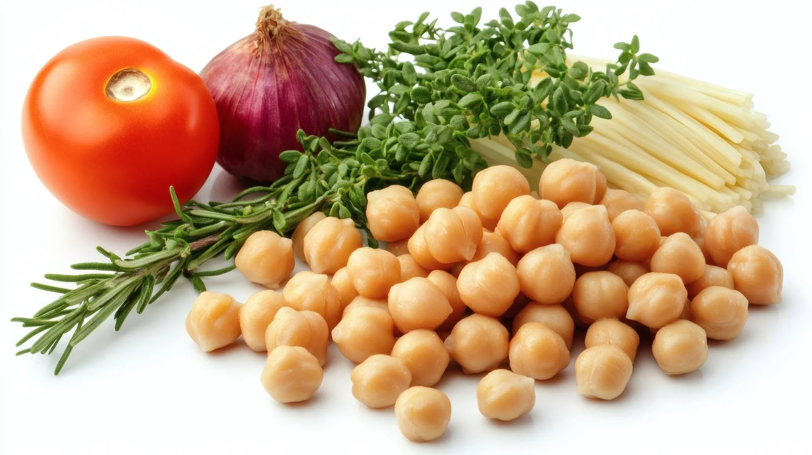 Nutritious Chickpeas and Fresh Vegetables — free download from Dotvec