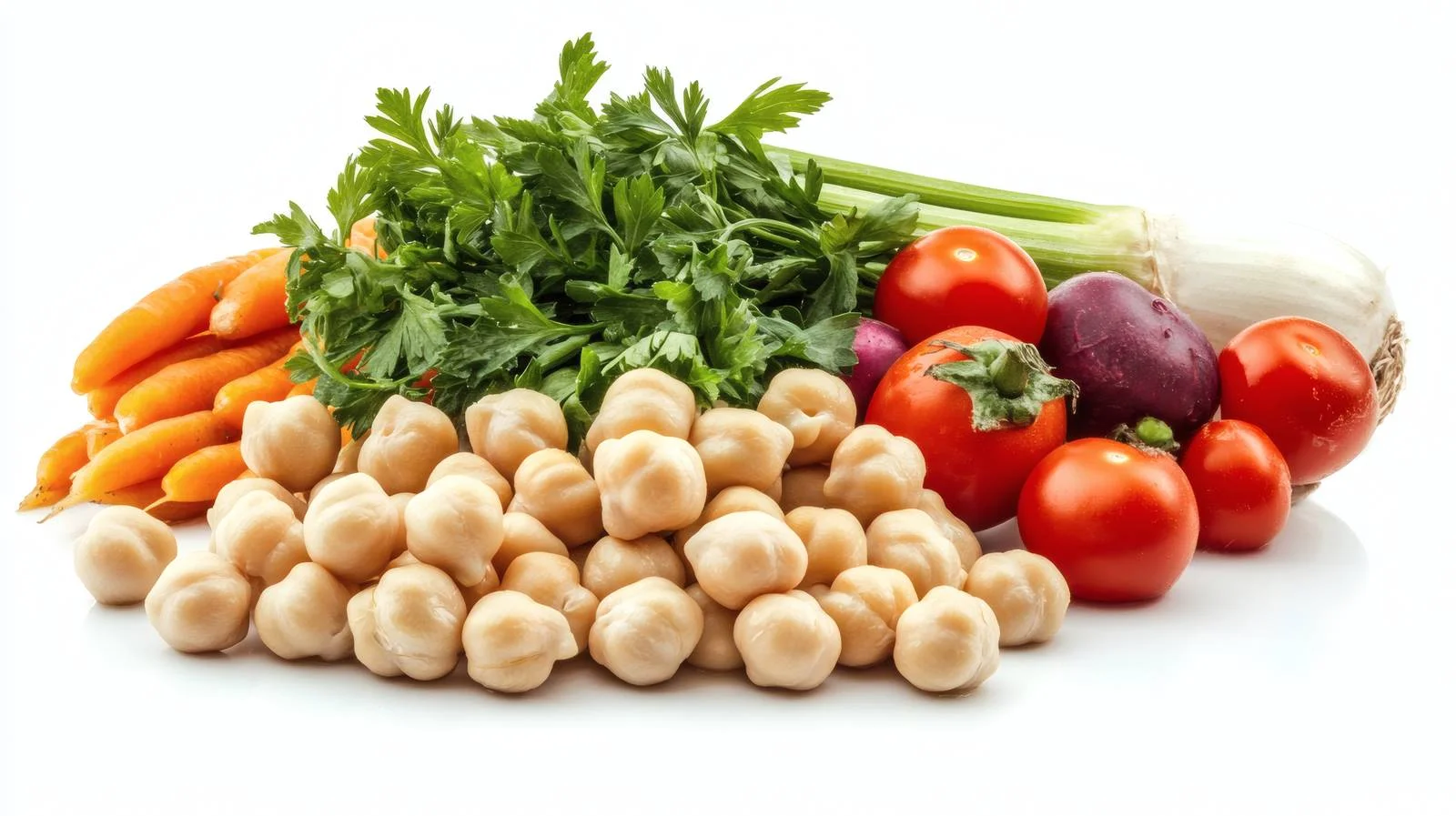Vegetarian Chickpeas with Colorful Vegetables — free download from Dotvec