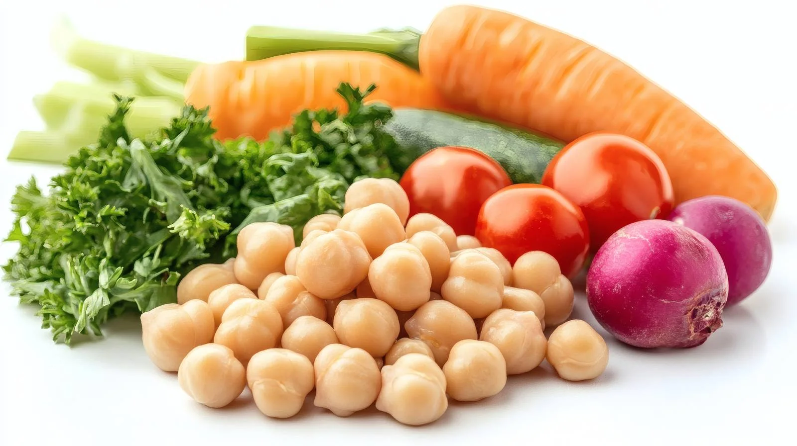 Nutritious Chickpeas and Fresh Vegetables — free download from Dotvec
