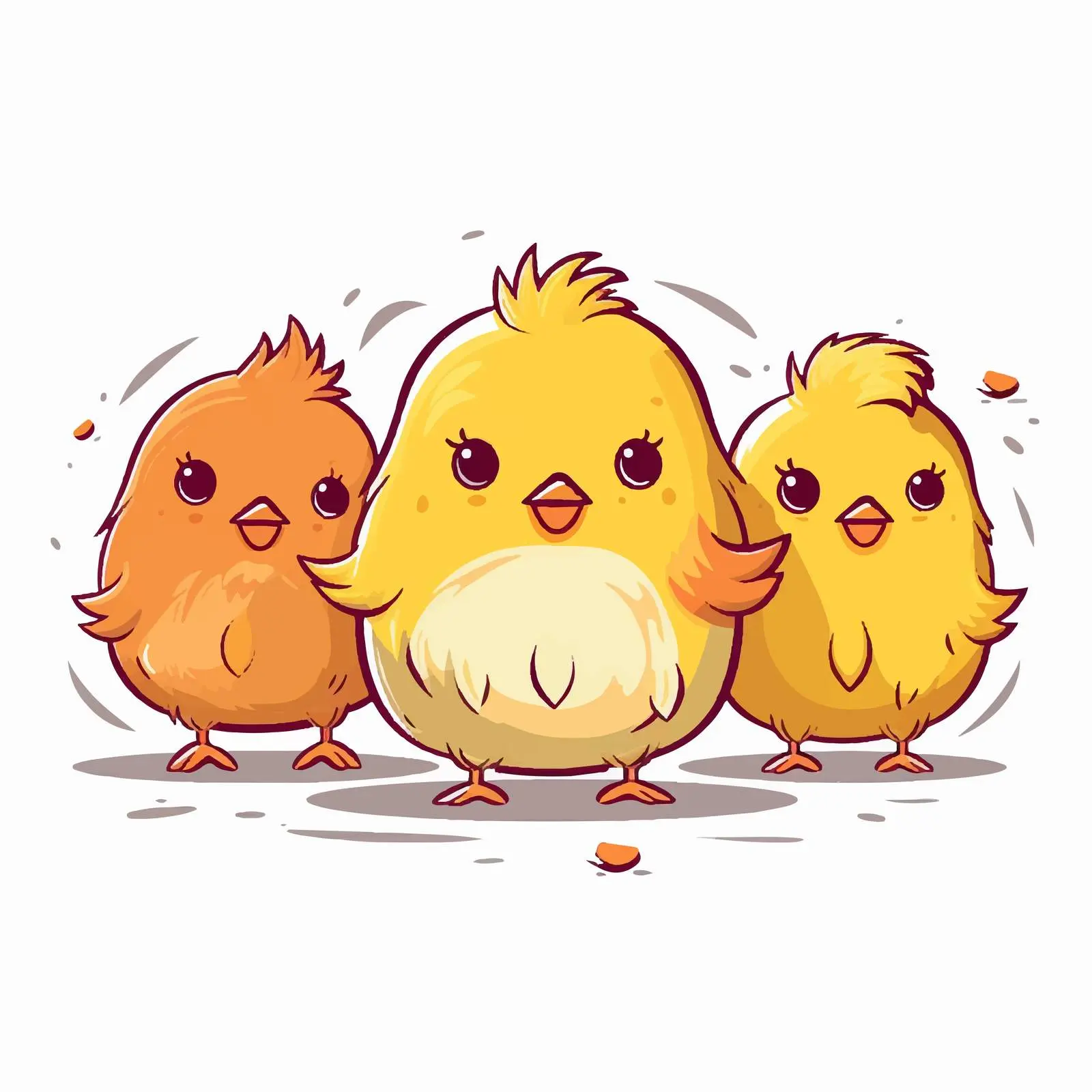 Chick Cartoon Vector Illustration Design – free baby chicken image from Dotvec