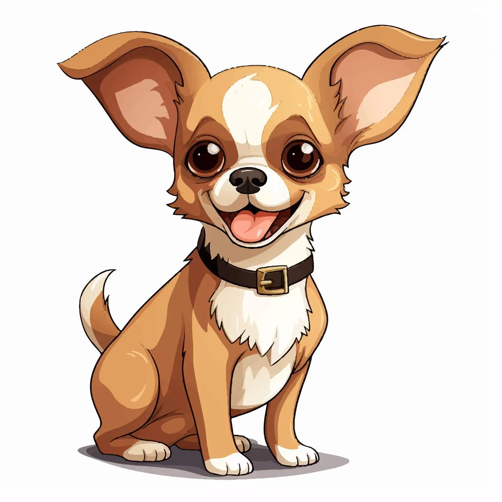Charming Chihuahua Cartoon Character Illustration — free download from Dotvec