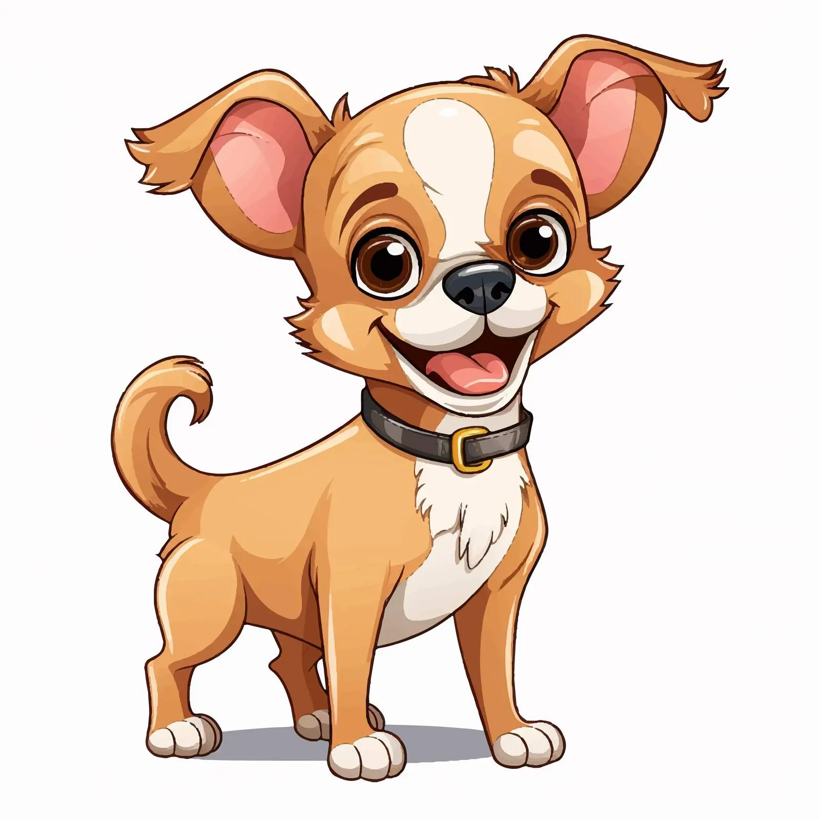 Charming Chihuahua Cartoon Character Vector Illustration — free download from Dotvec