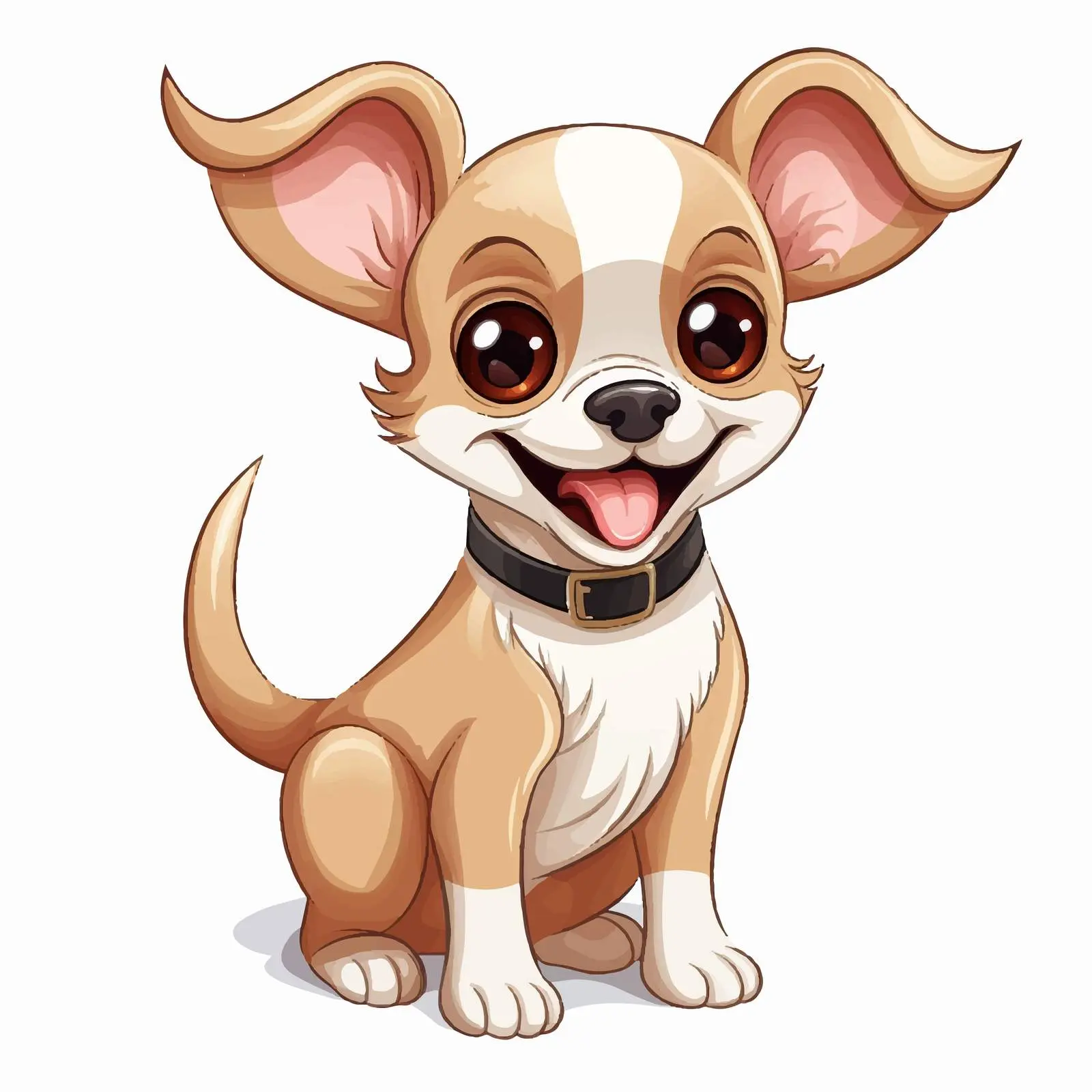 Chihuahua Cartoon Dog Character Vector Illustration — free download from Dotvec