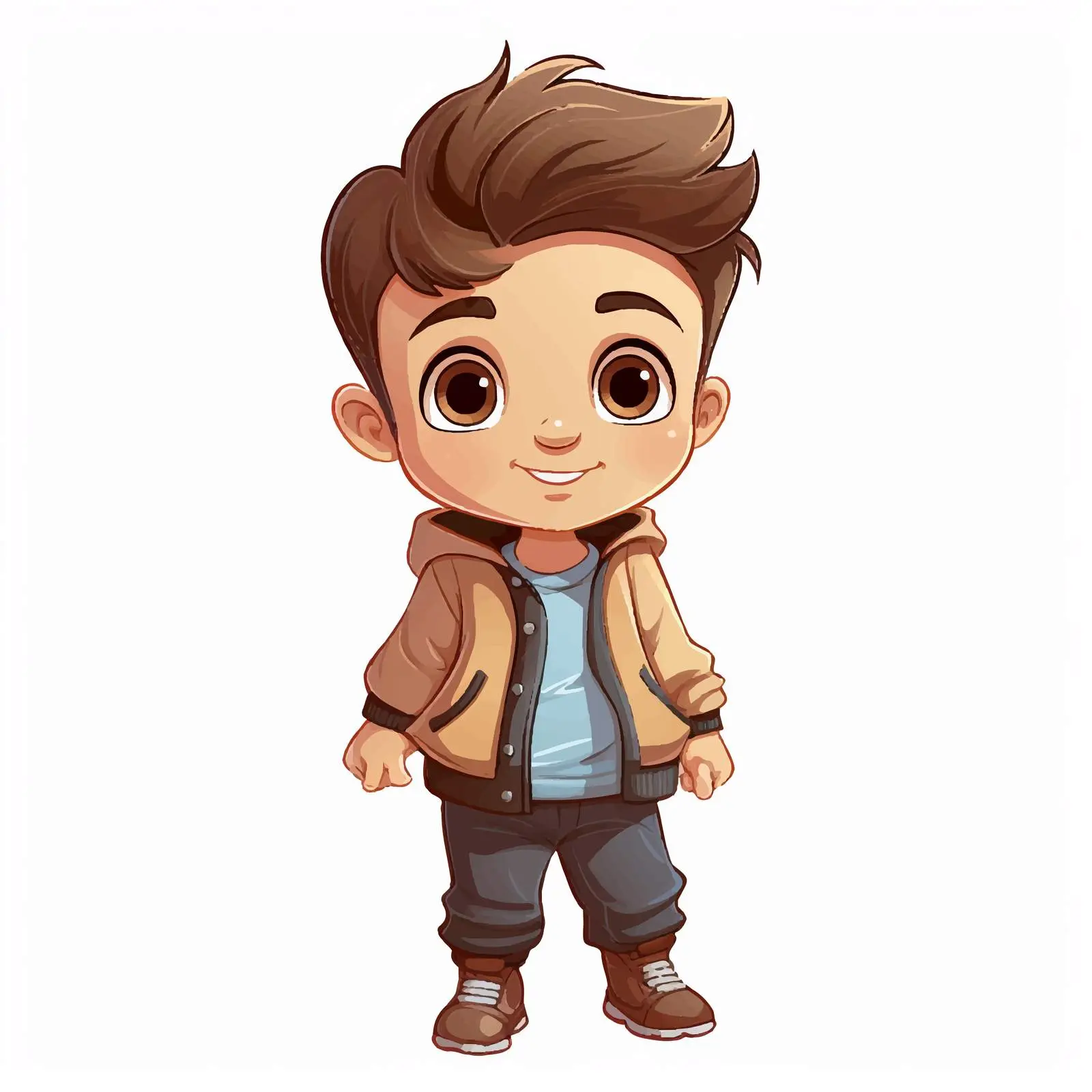 Cartoon Child Illustration on White Background — free download from Dotvec