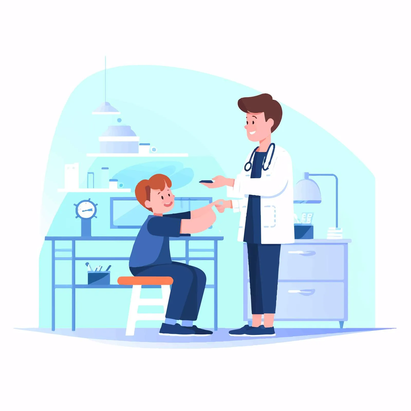 Child Patient at Pediatrician's Appointment — free download from Dotvec