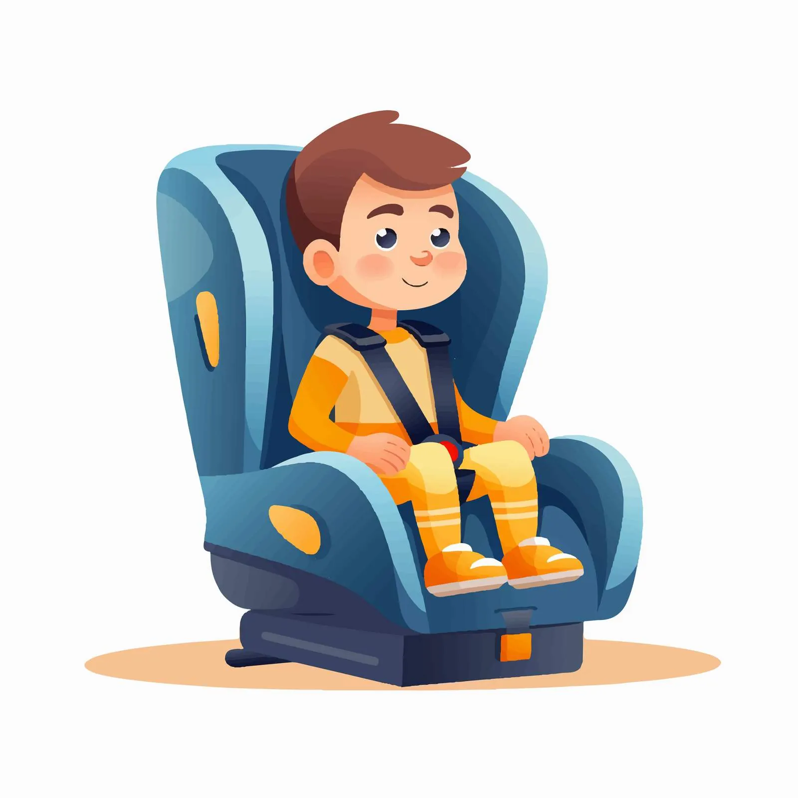 Child in Car Seat Safety for Backseat – free emergency preparedness image from Dotvec