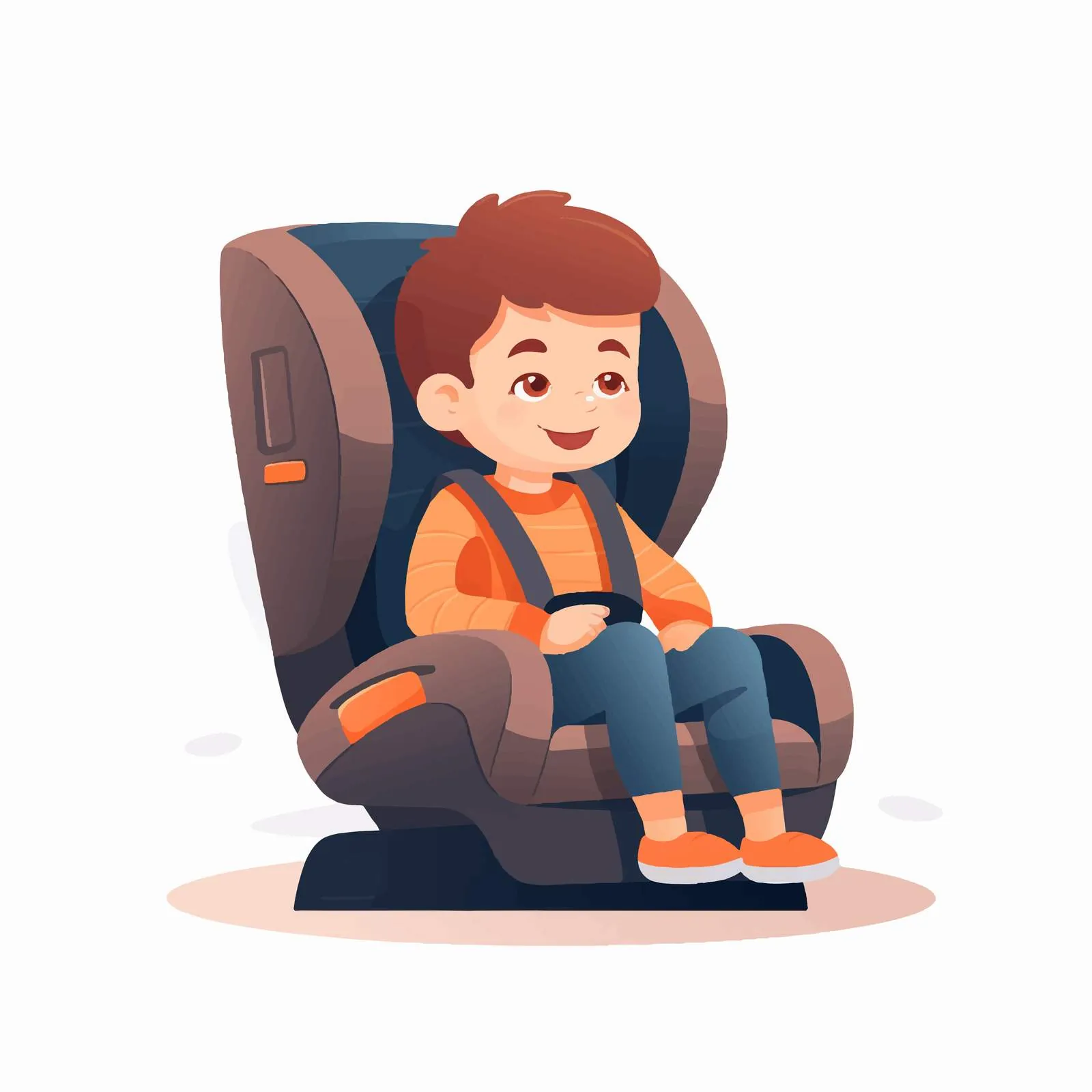 Child Safety in Backseat Car Seat — free download from Dotvec