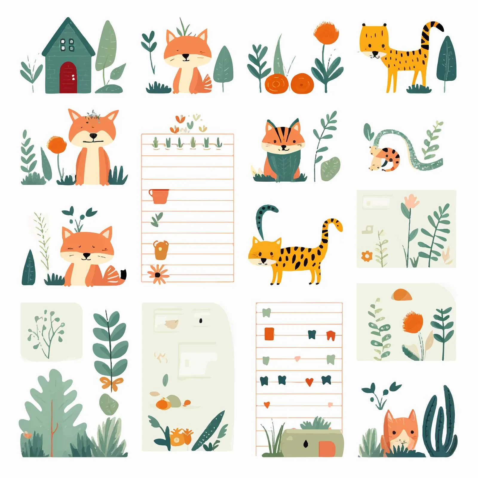 Childish Cute Agenda Appointment Notebook Page — free download from Dotvec