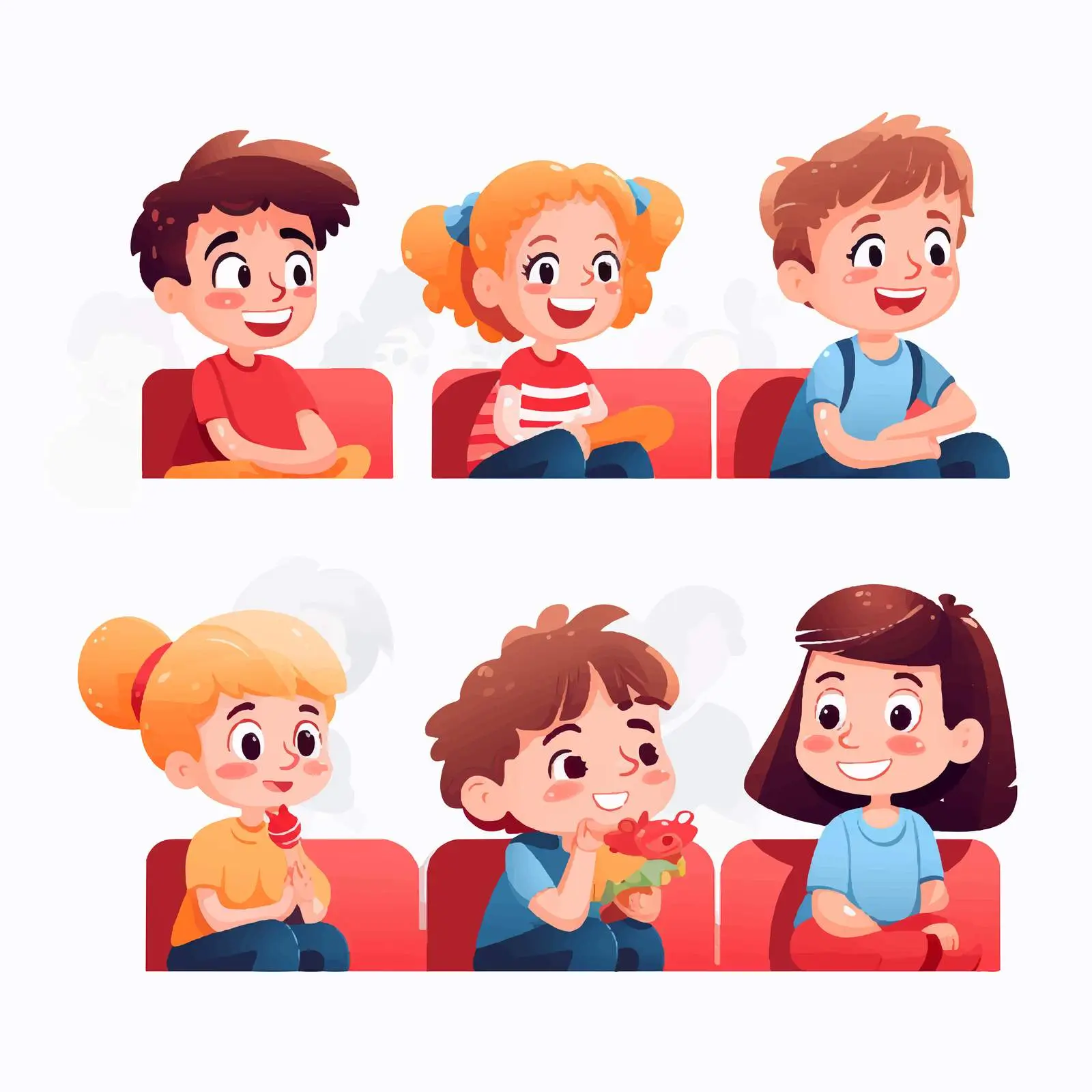 Happy Kids Enjoying a Public Viewing Event — free download from Dotvec