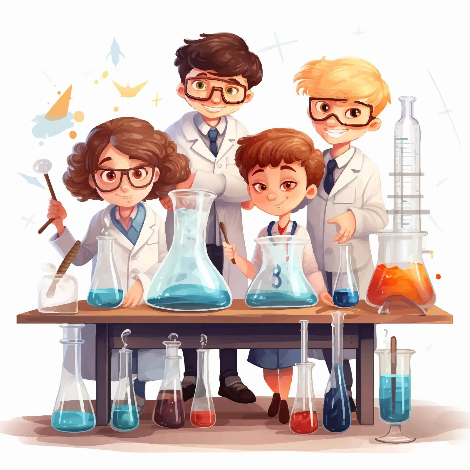 Children Engaged in Fun Science Experiments – free experiments image from Dotvec