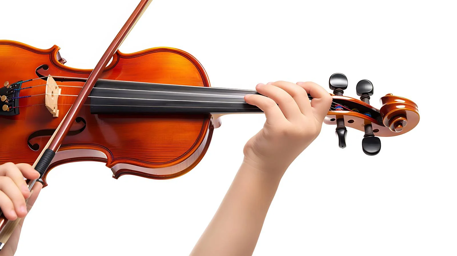 Youthful Hands with Violin and Bow — free download from Dotvec