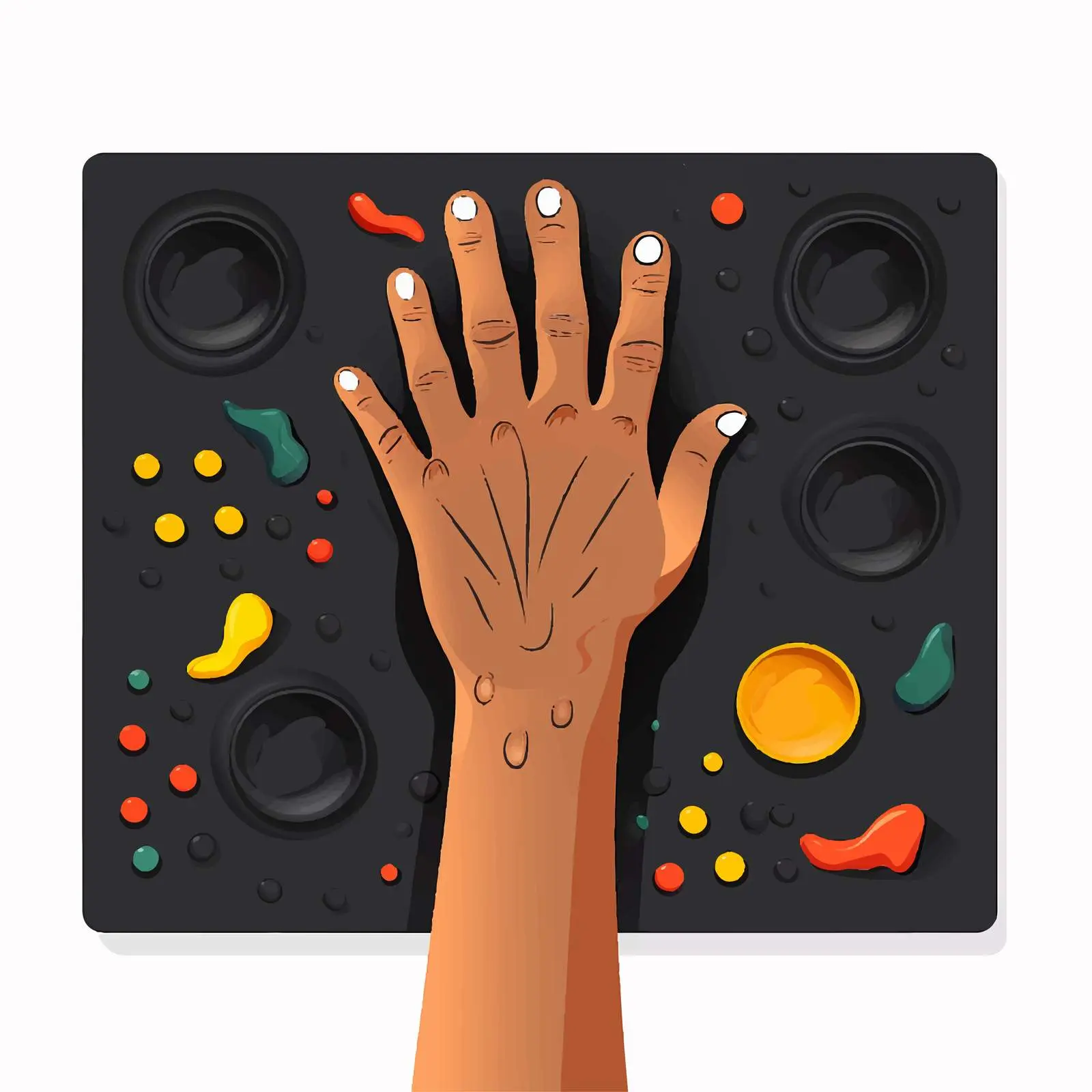 Child Playing with Plasticine from Above — free download from Dotvec
