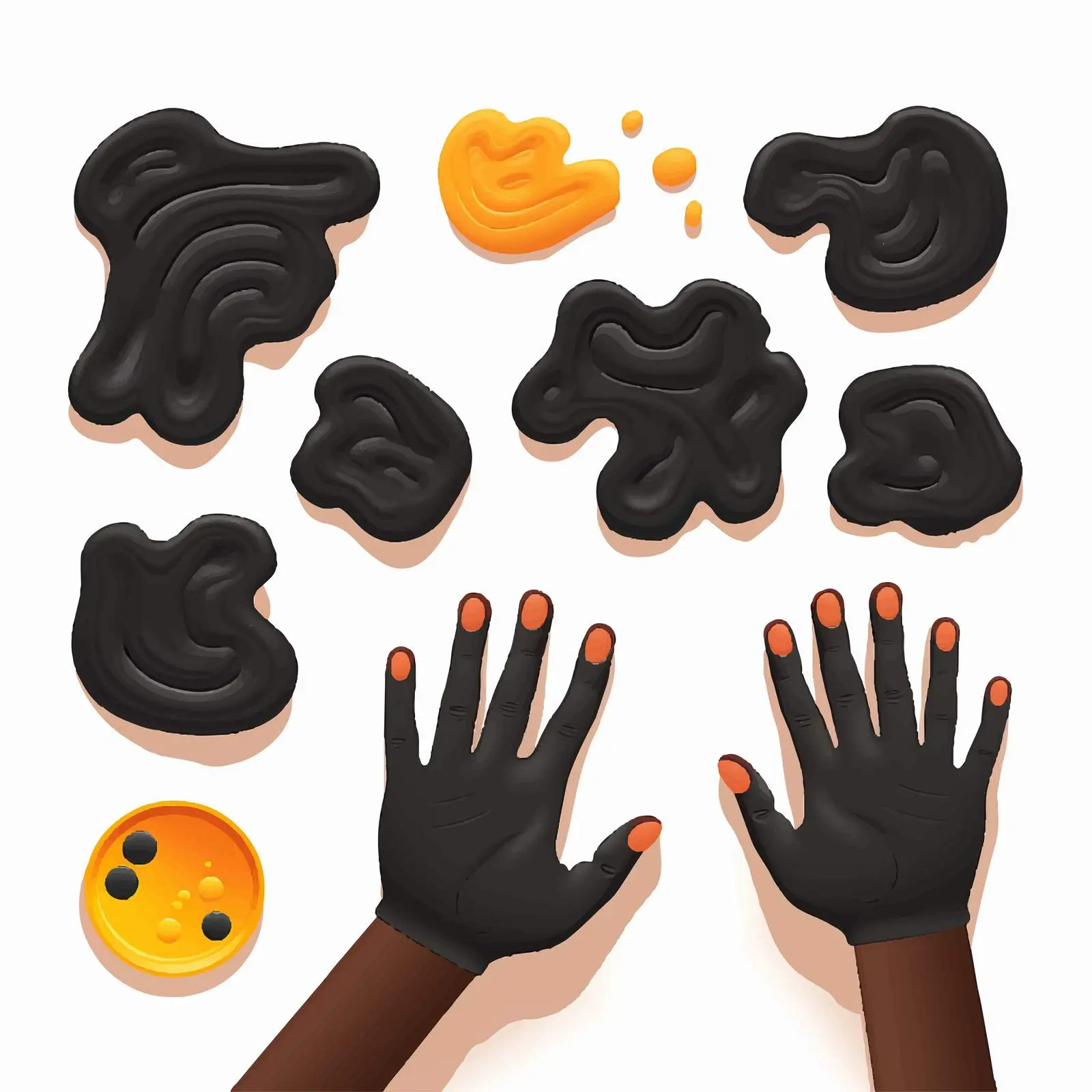 Child Playing with Plasticine from Above — free download from Dotvec