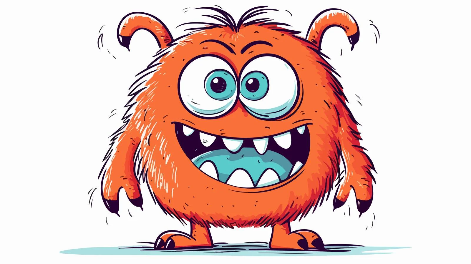 Child's Monster Drawing Stock Illustration — free download from Dotvec