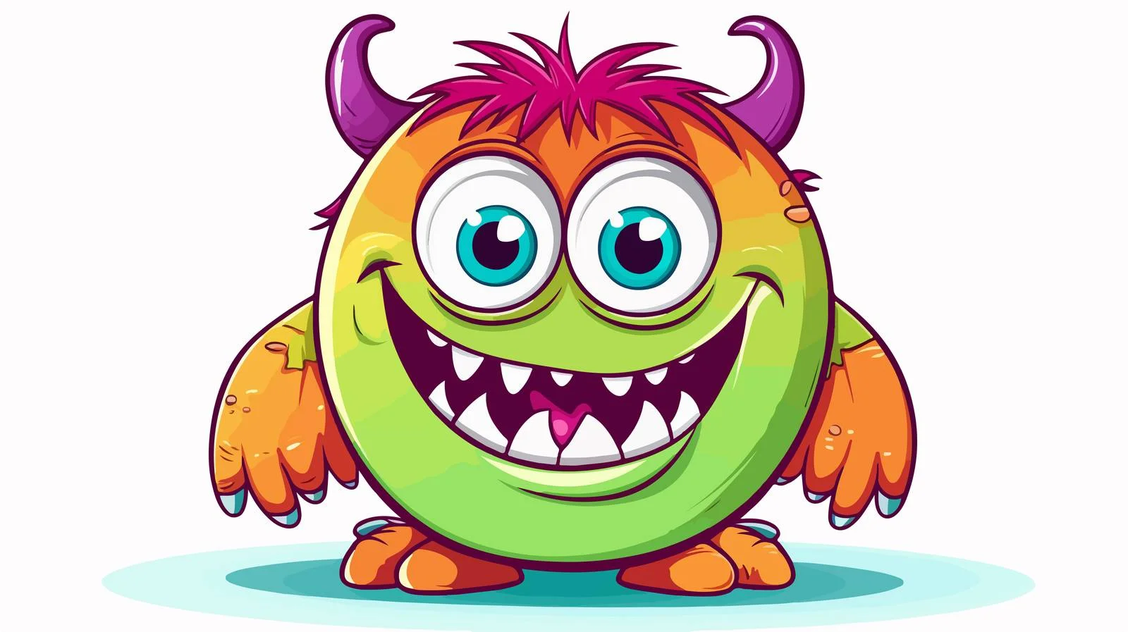 Child's Monster Drawing Stock Illustration — free download from Dotvec