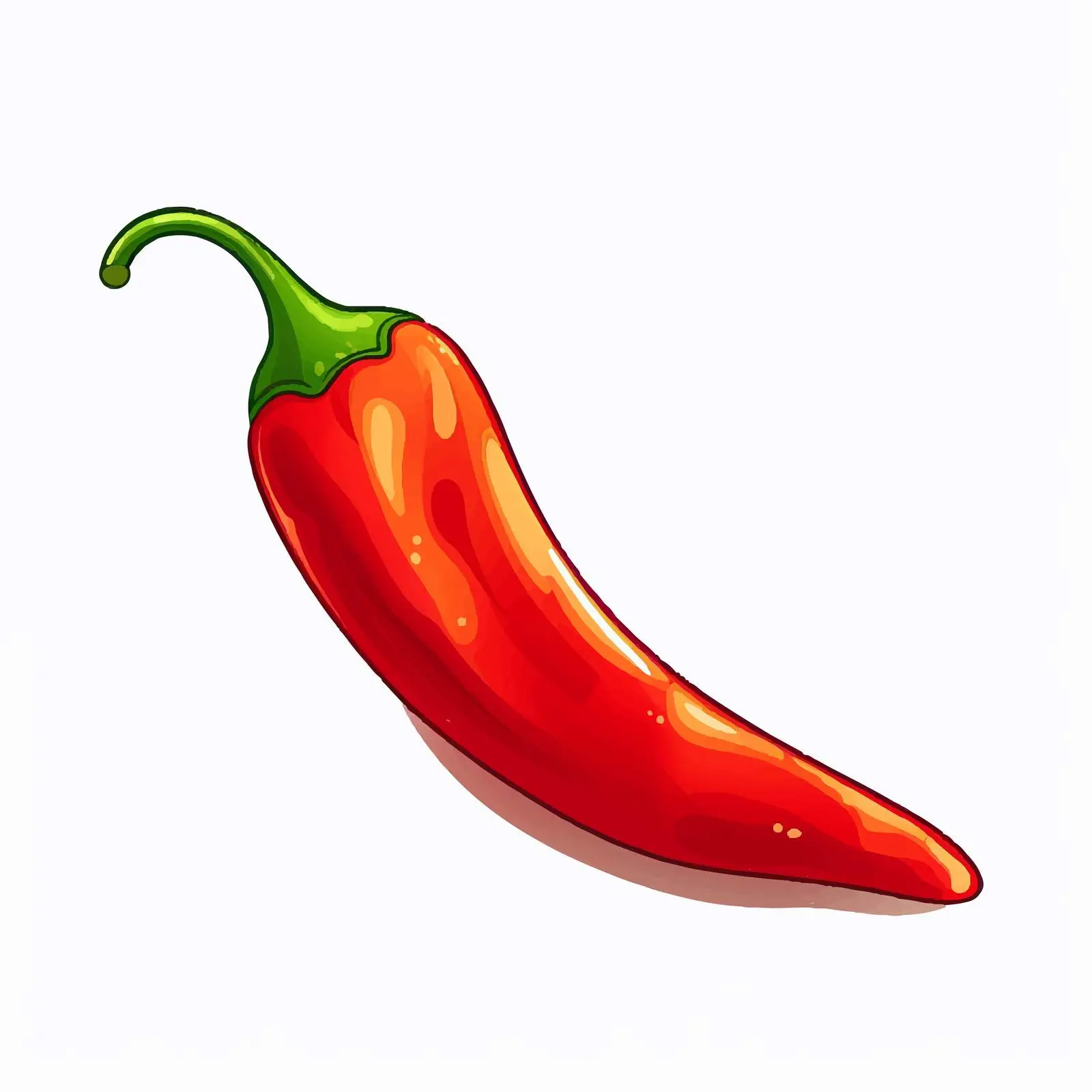 Chili Illustration on White Background — free download from Dotvec