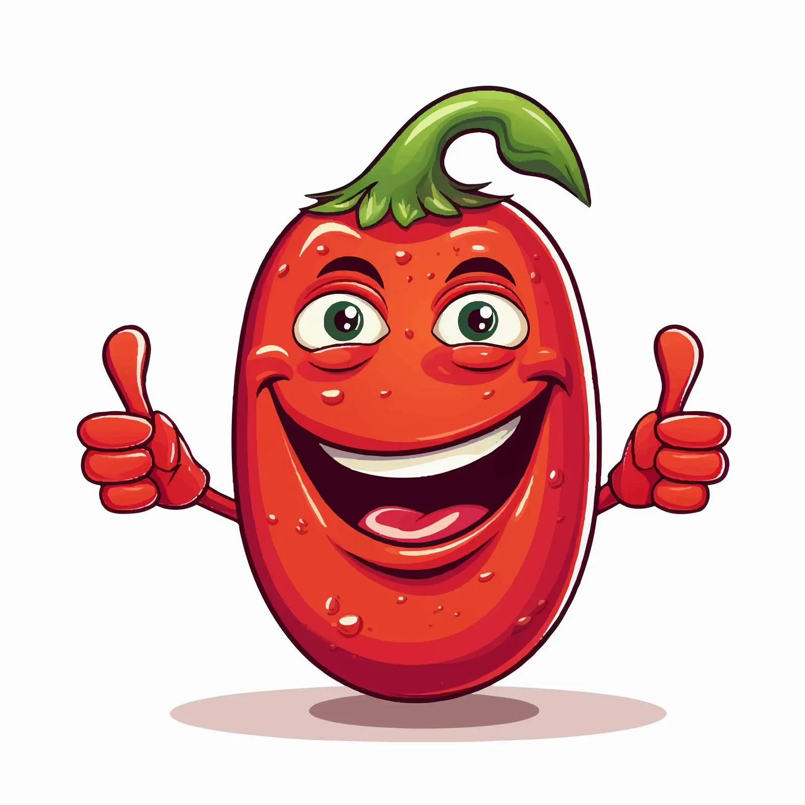 Cartoon Chili Vector Illustration Isolated — free download from Dotvec