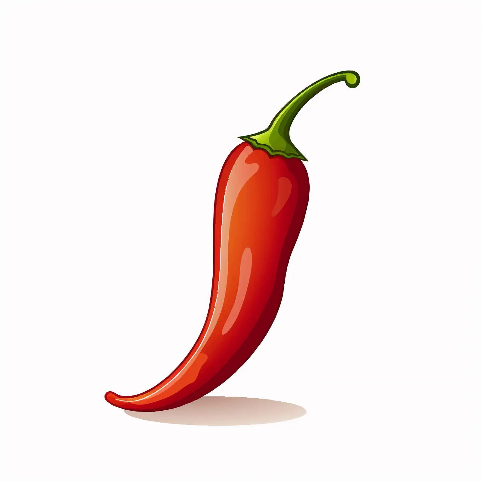 Chili Pepper Outline Vector Illustration – free chili pepper image from Dotvec