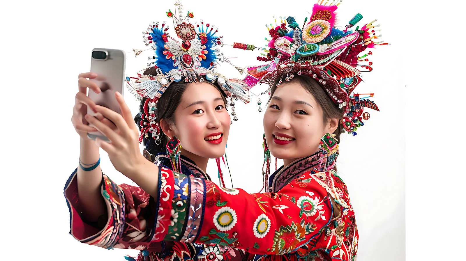 Guizhou Miao Women in Traditional Dress — free download from Dotvec