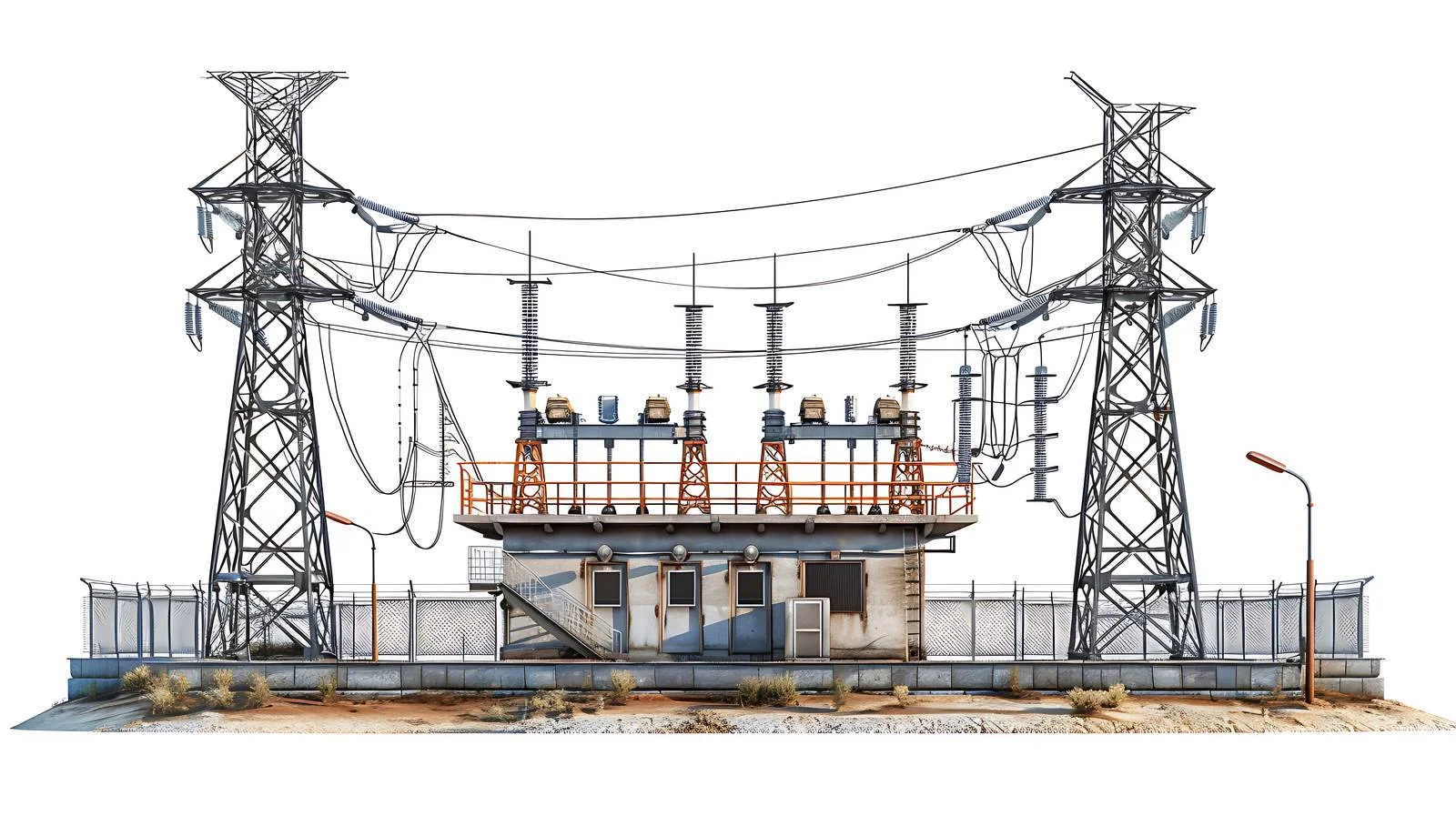 China Power Grid on White Background — free download from Dotvec