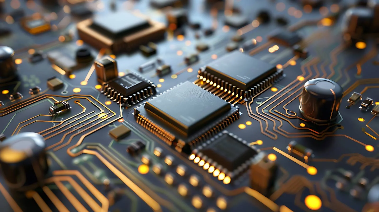 Integrated Circuit Board on White Background — free download from Dotvec