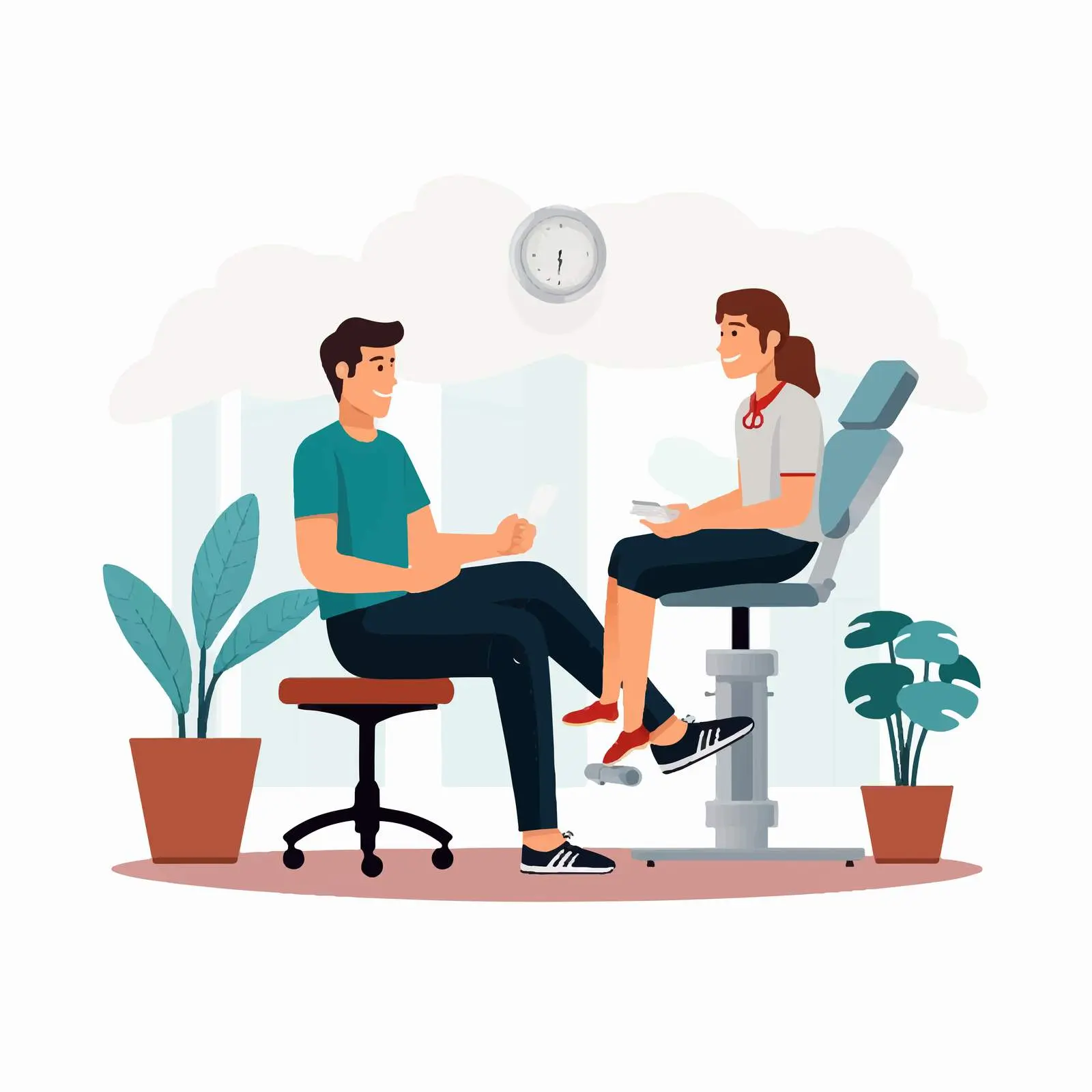 Chiropractor and Patient at Rehabilitation Session — free download from Dotvec